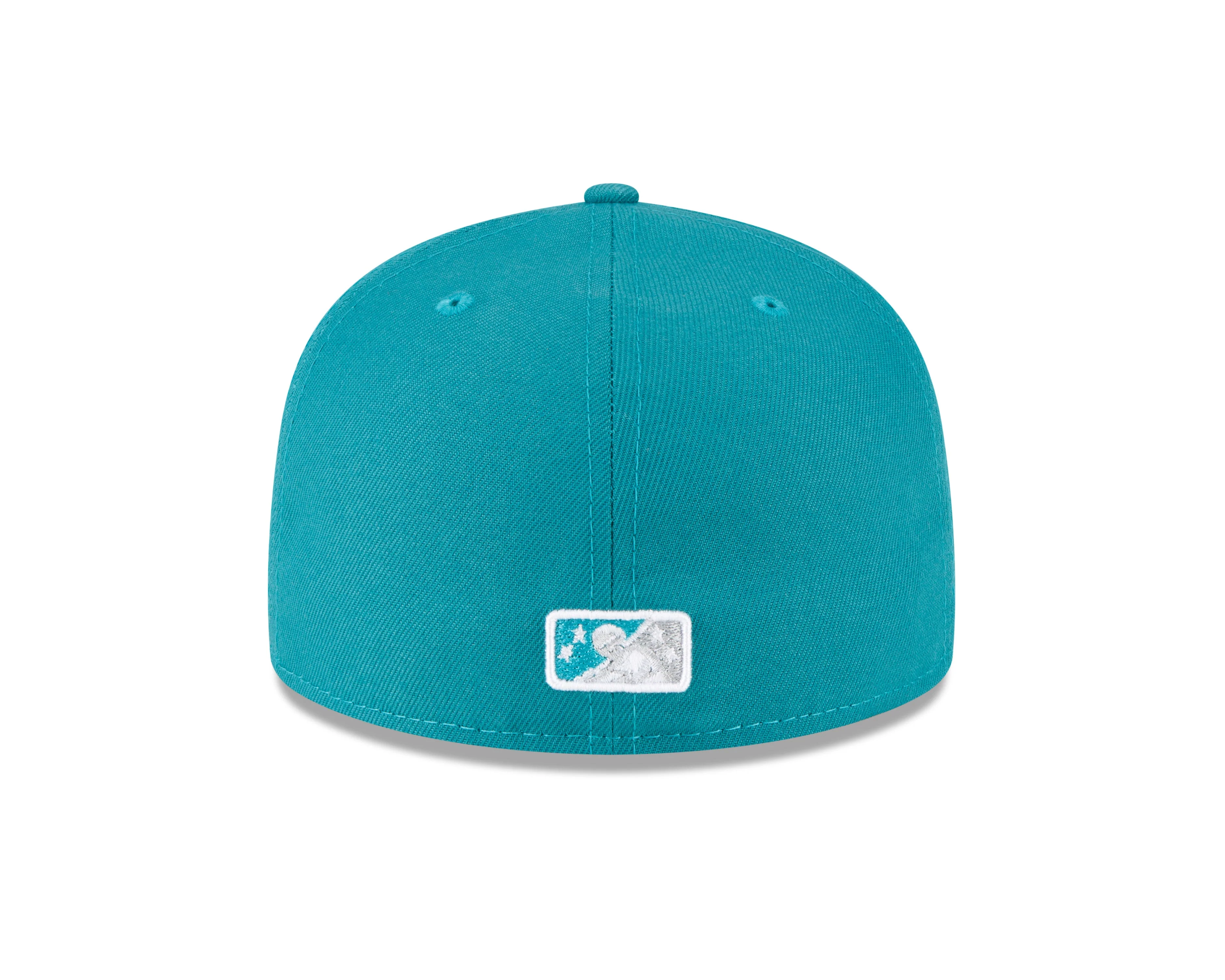 Tacoma Rainiers New Era 59Fifty Teal Silver R PCL Cap - Image 3