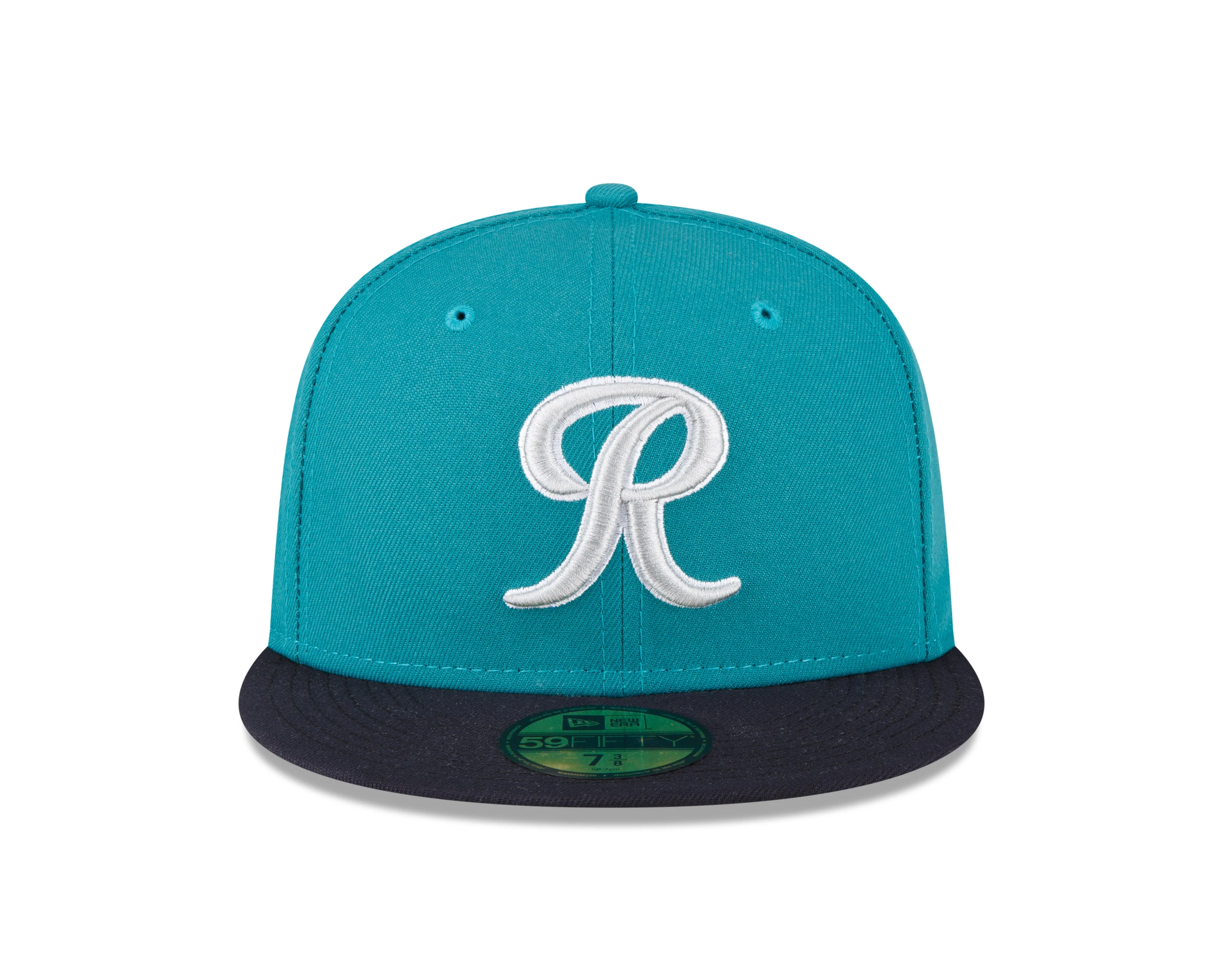 Tacoma Rainiers New Era 59Fifty Teal Silver R PCL Cap - Image 5