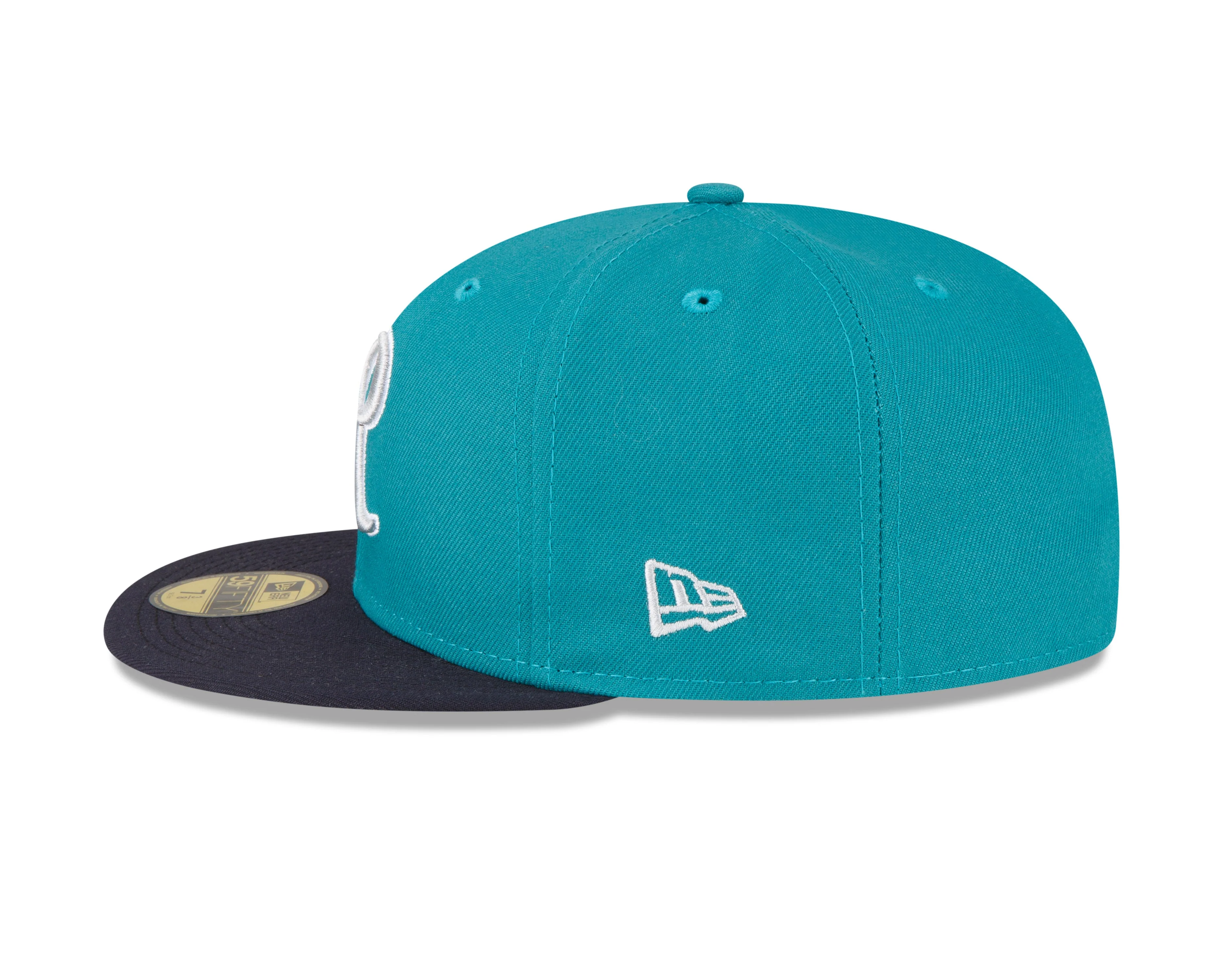 Tacoma Rainiers New Era 59Fifty Teal Silver R PCL Cap - Image 6