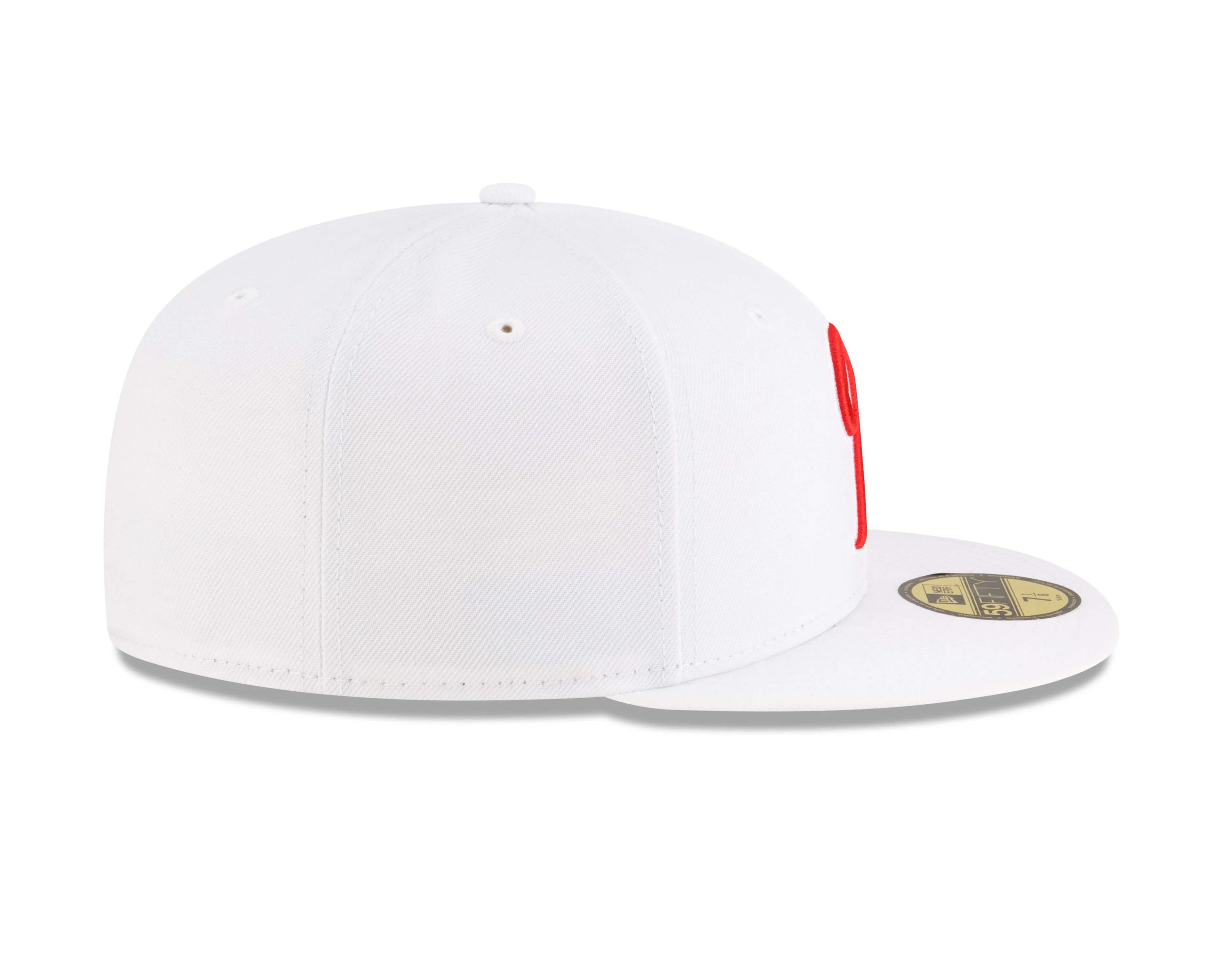 Tacoma Rainiers New Era 59Fifty White Red R Cap - Image 6