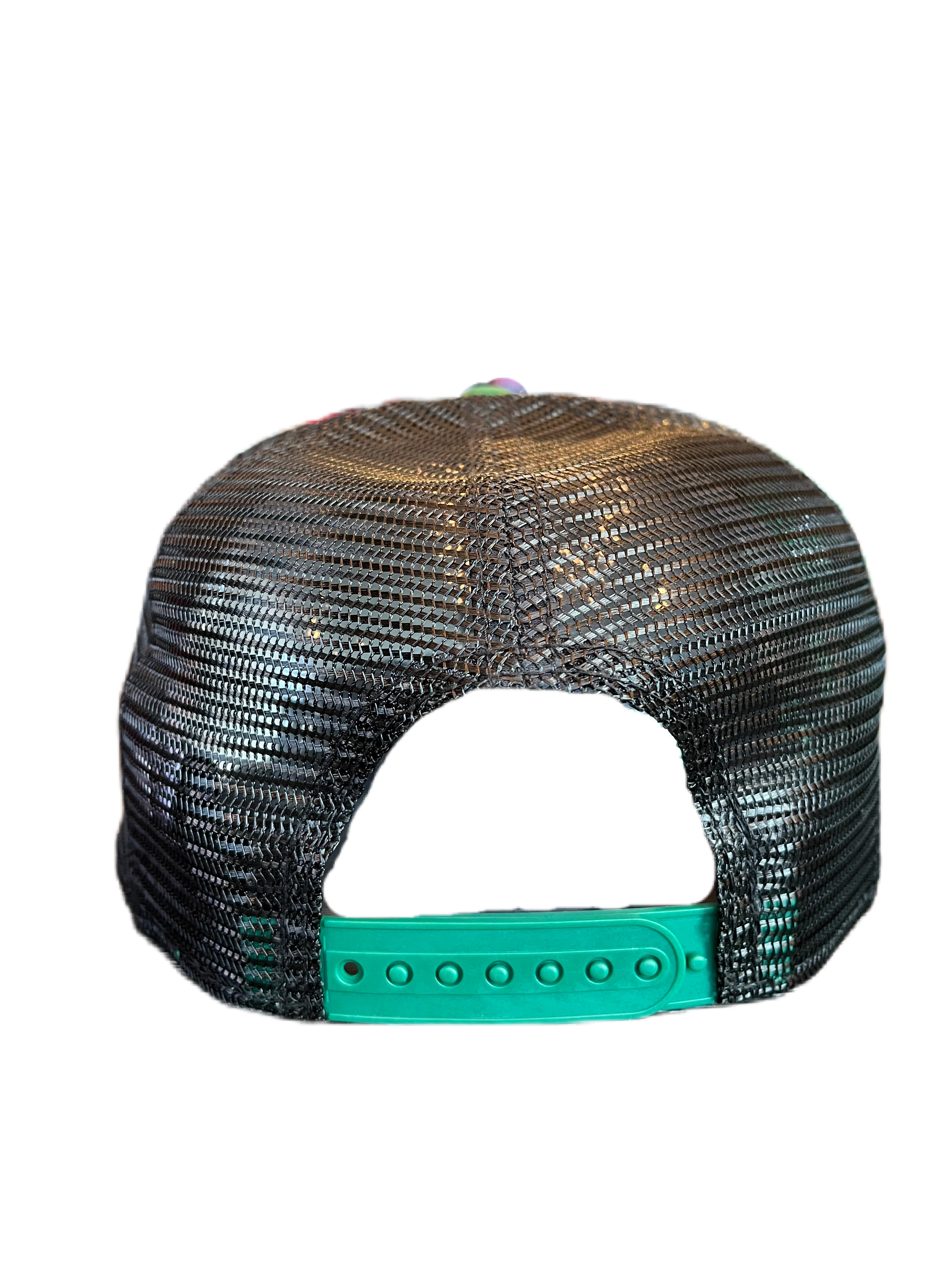 Tacoma Rainiers New Era 9Fifty Black Green Shamrock Trucker Mesh Snapback - Image 2