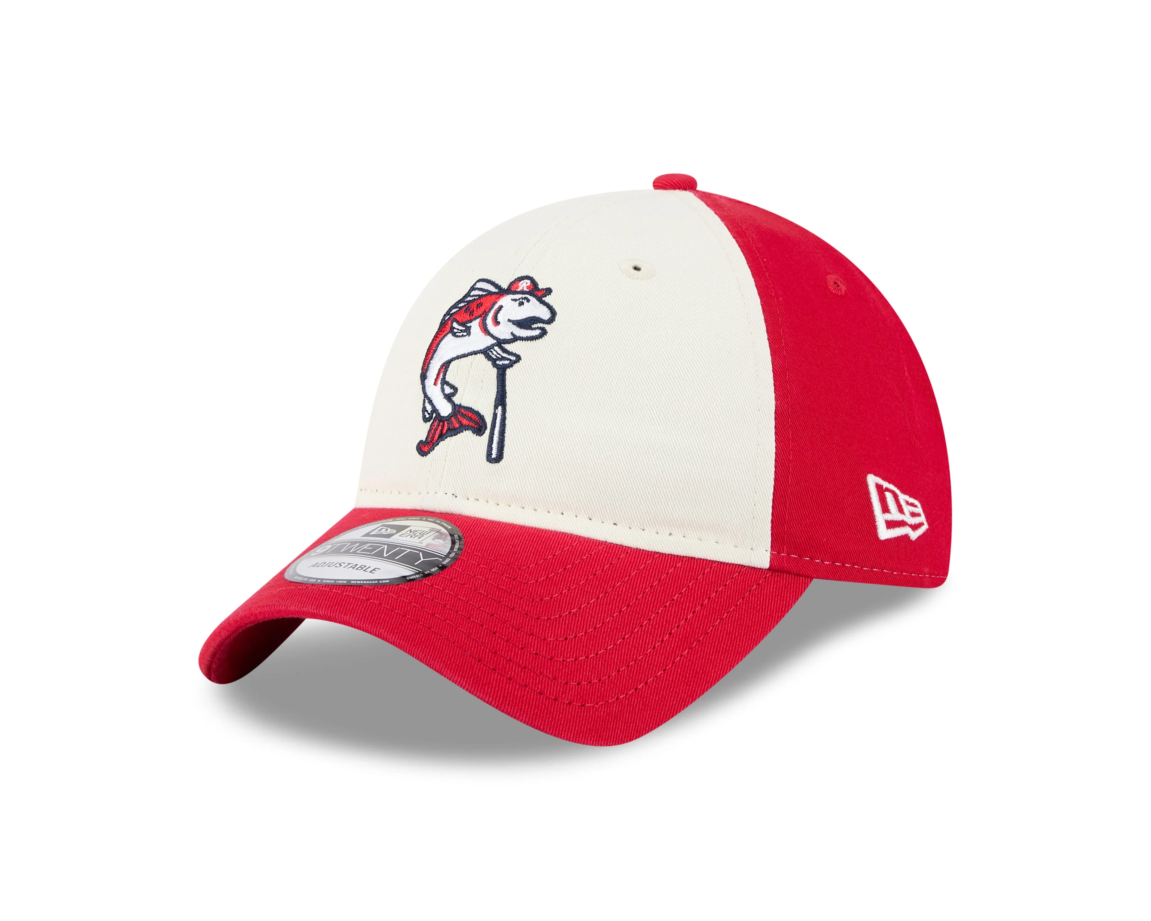 Tacoma Rainiers New Era 9Twenty Red Cream Slammin' Sam Adjustable Cap