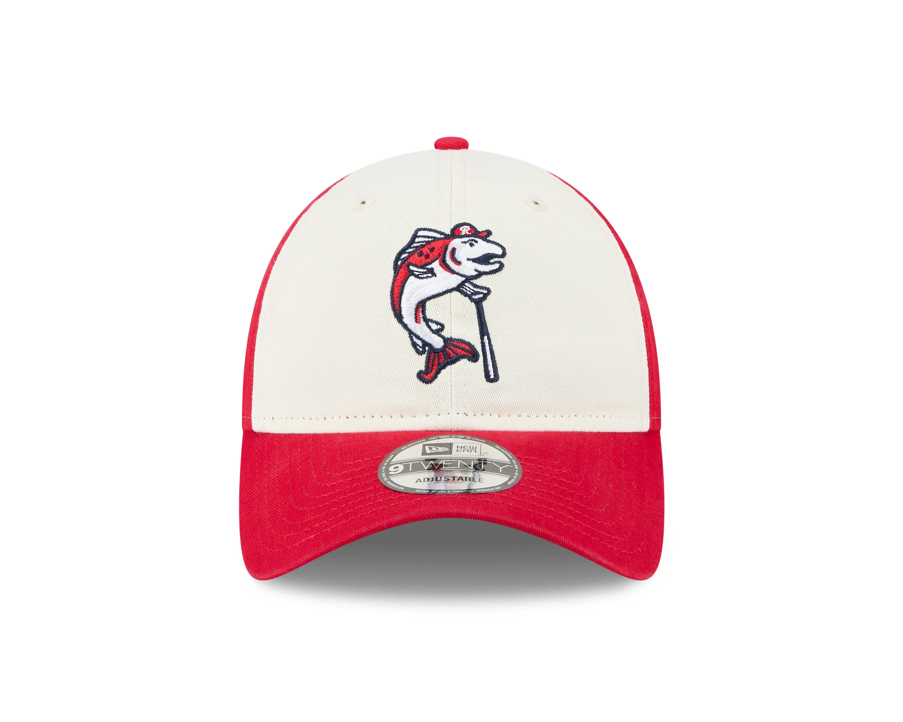 Tacoma Rainiers New Era 9Twenty Red Cream Slammin' Sam Adjustable Cap - Image 3