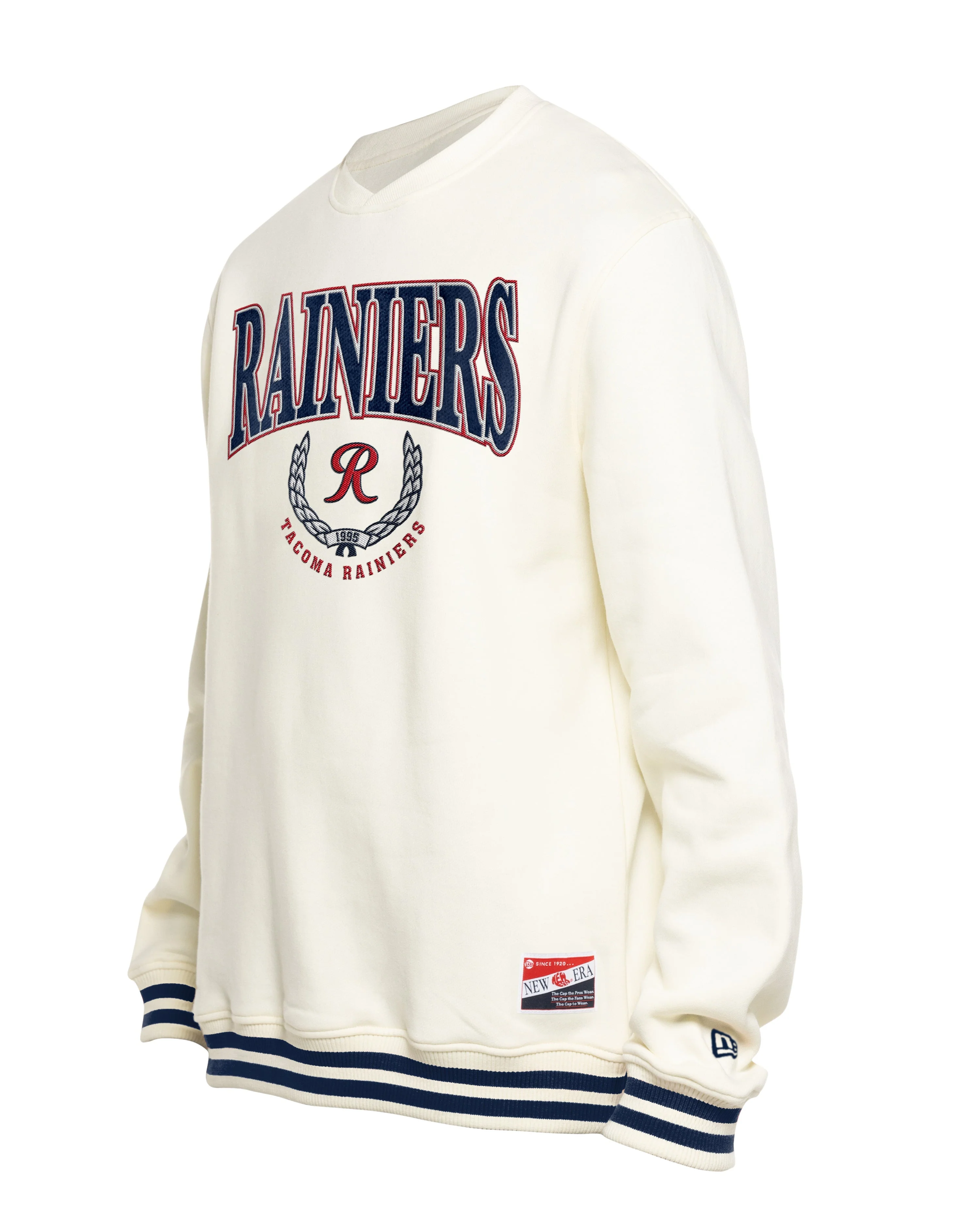 Tacoma Rainiers New Era Cream Throwback Crew Neck