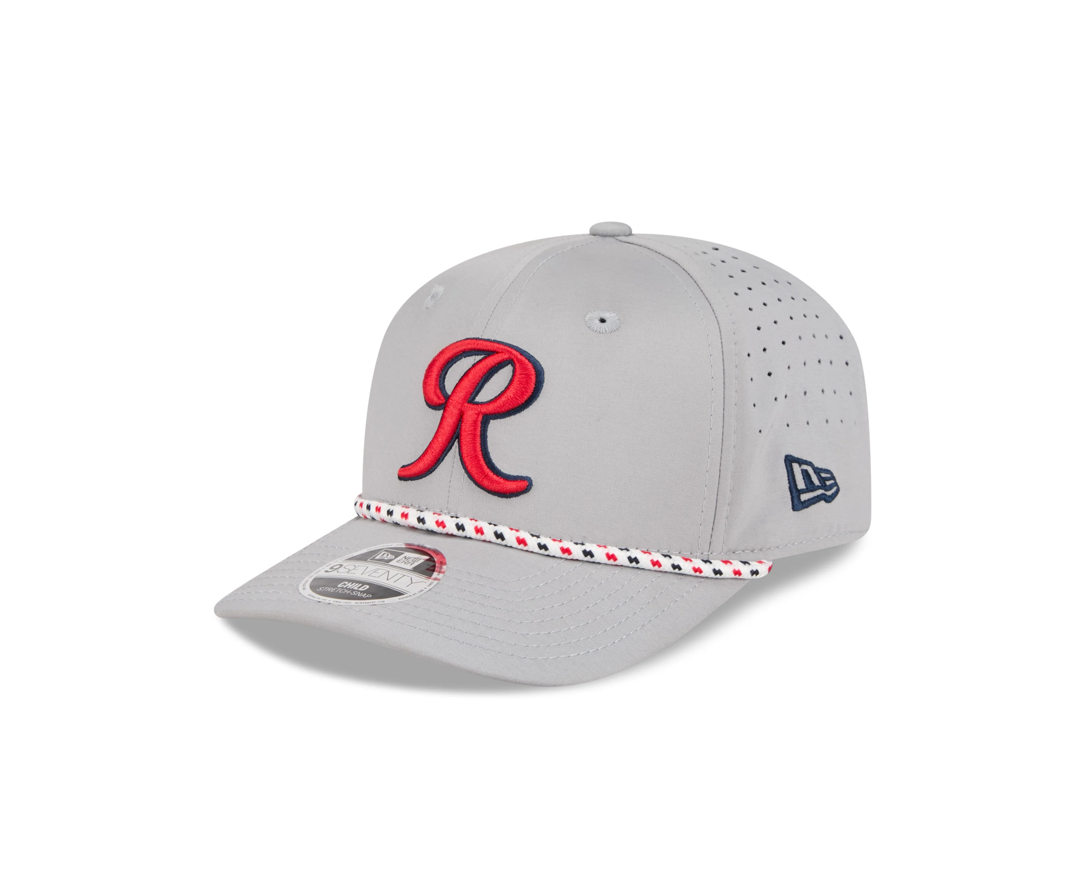 Tacoma Rainiers New Era Kids 9Seventy Gray Sport Stretch Snap