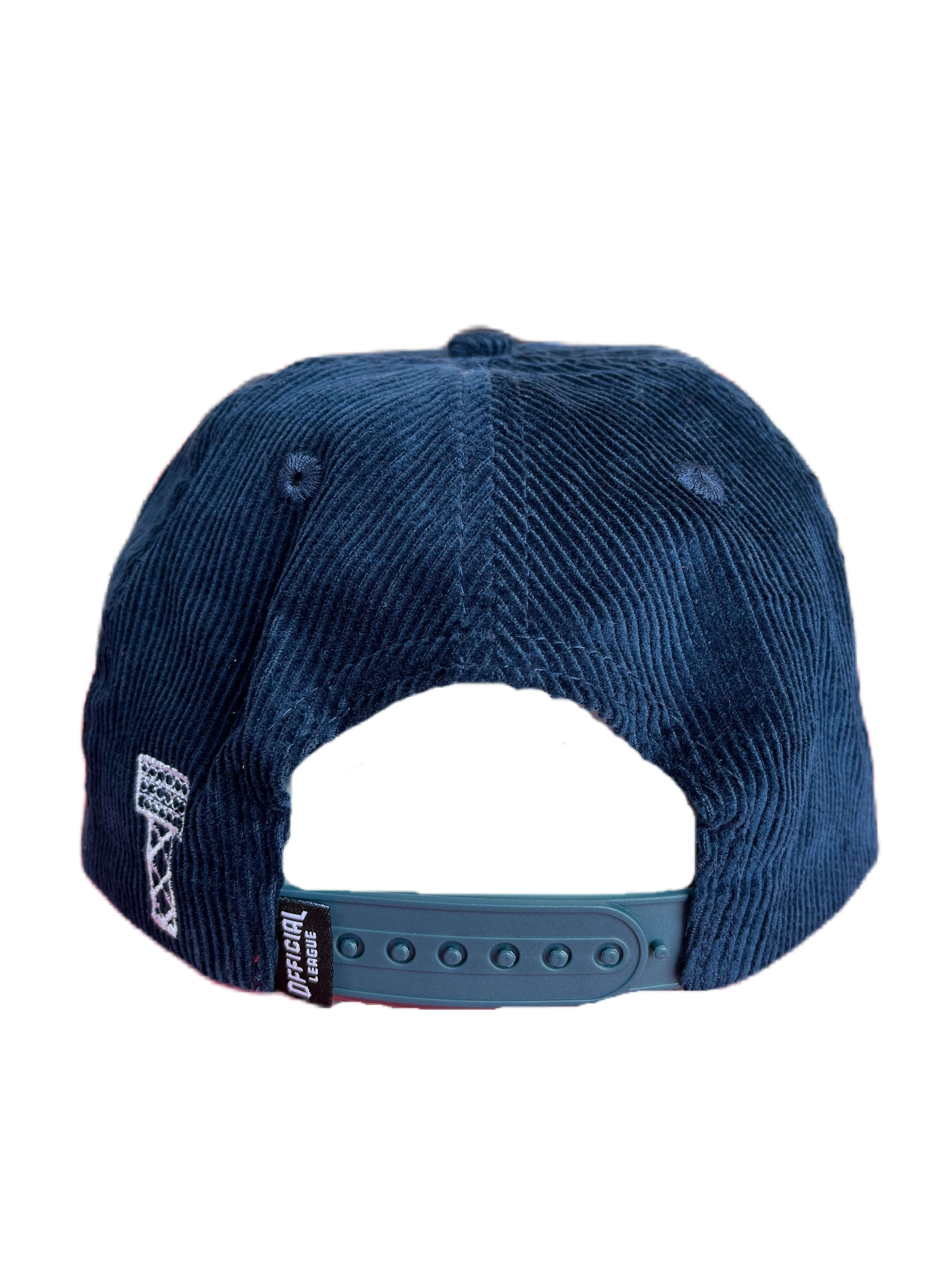 Tacoma Rainiers Official League Cord Navy White R Cap - Image 2