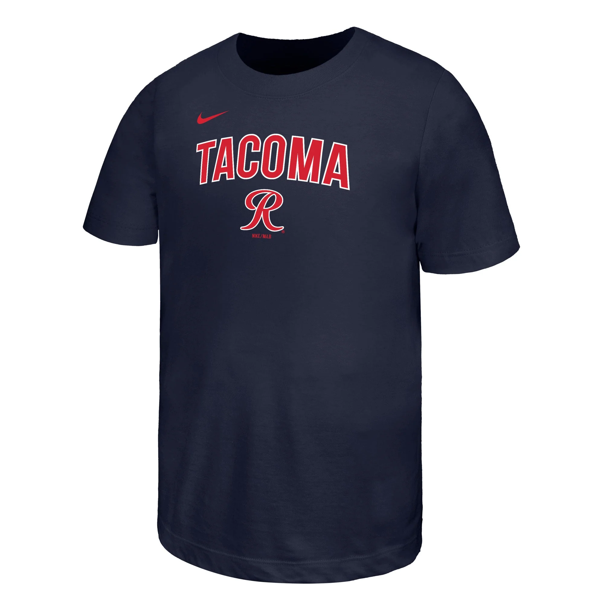 Tacoma Rainiers Youth Navy Nike Core Tacoma R Tee