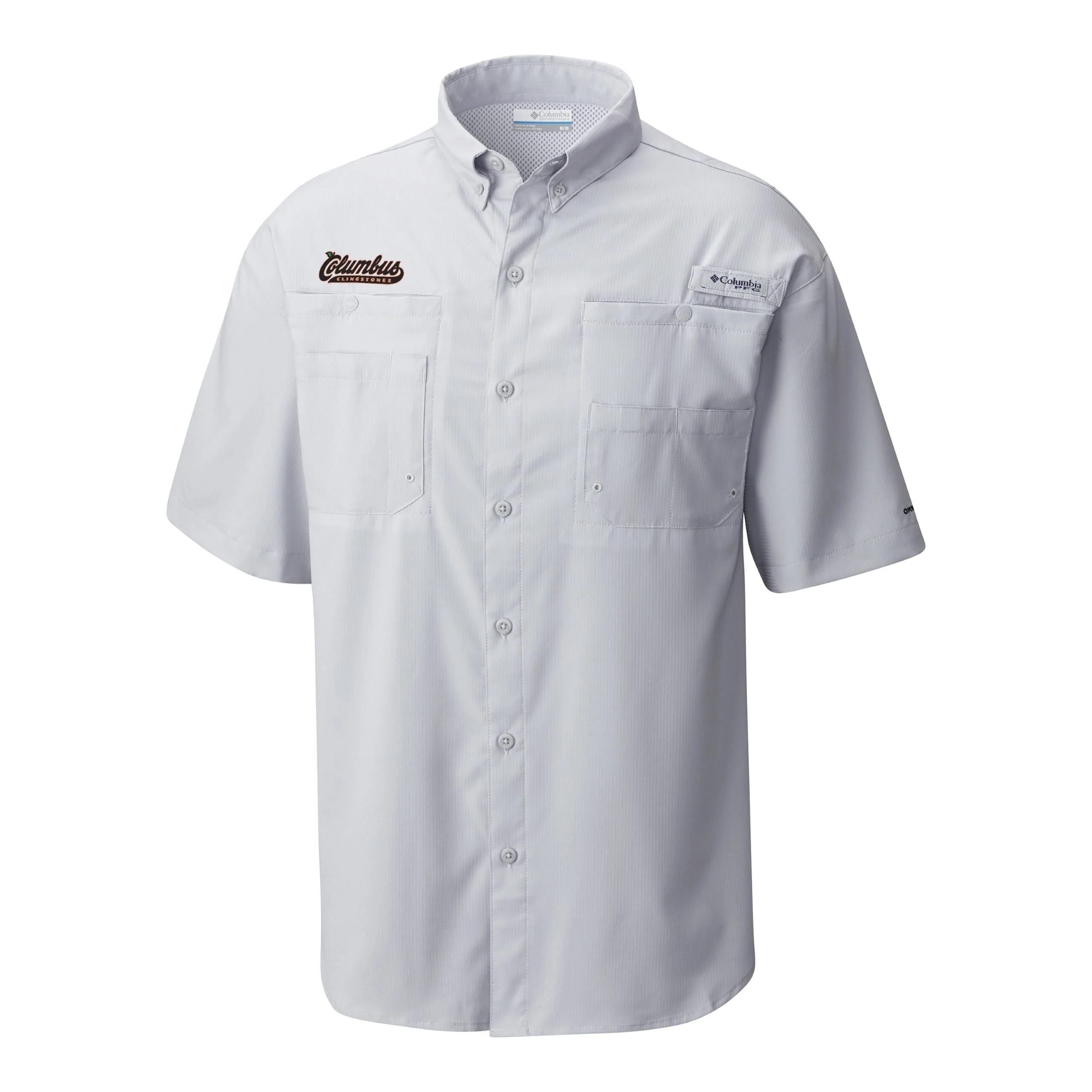 Tamiami Short Sleeve Grey Button Down