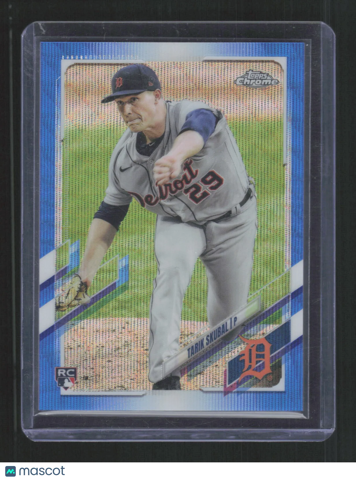 Tarik Skubal 2021 Topps Chrome #103 Blue Wave Ref