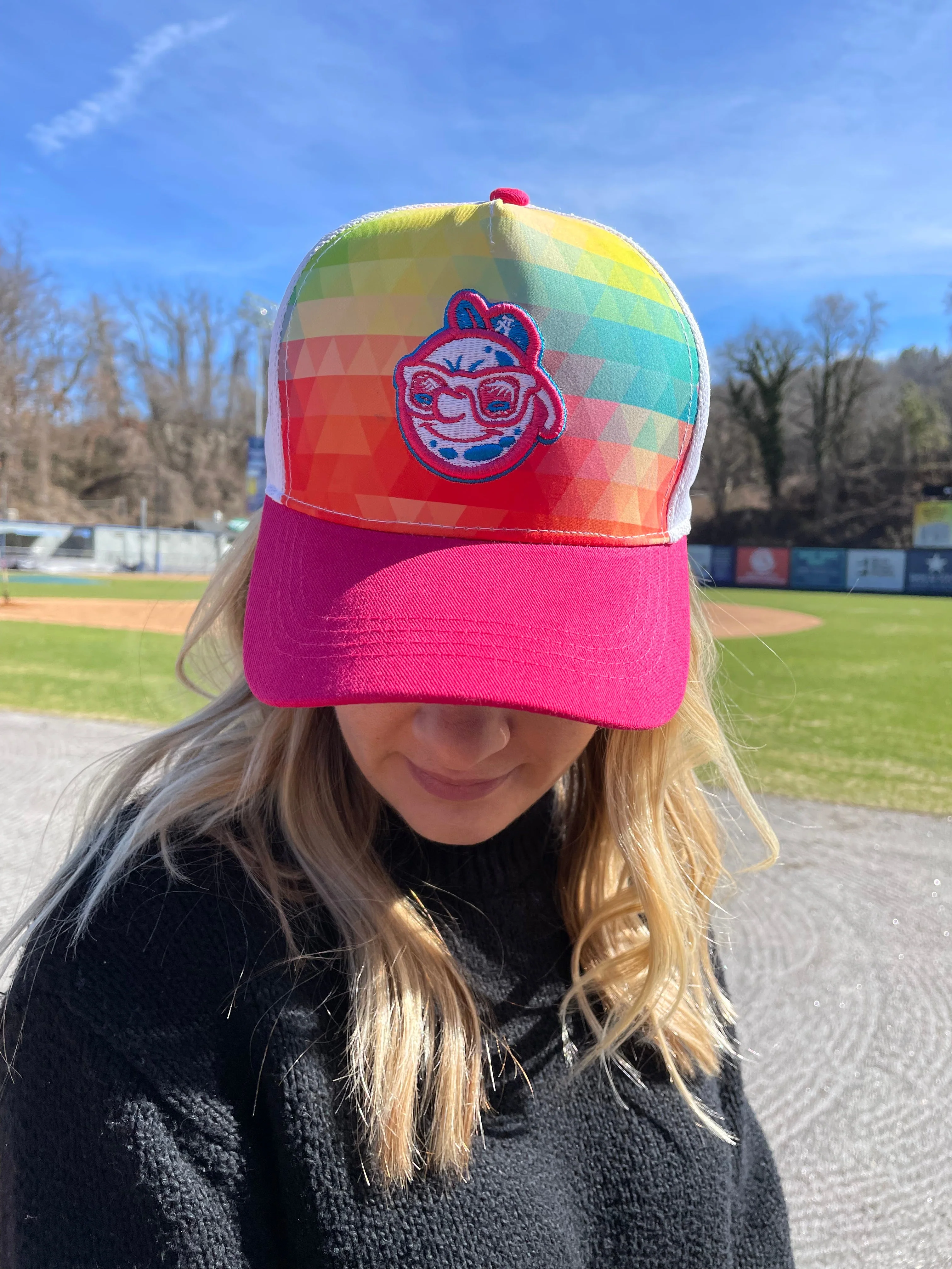 The Asheville Tourists Rainbow Adult Cap