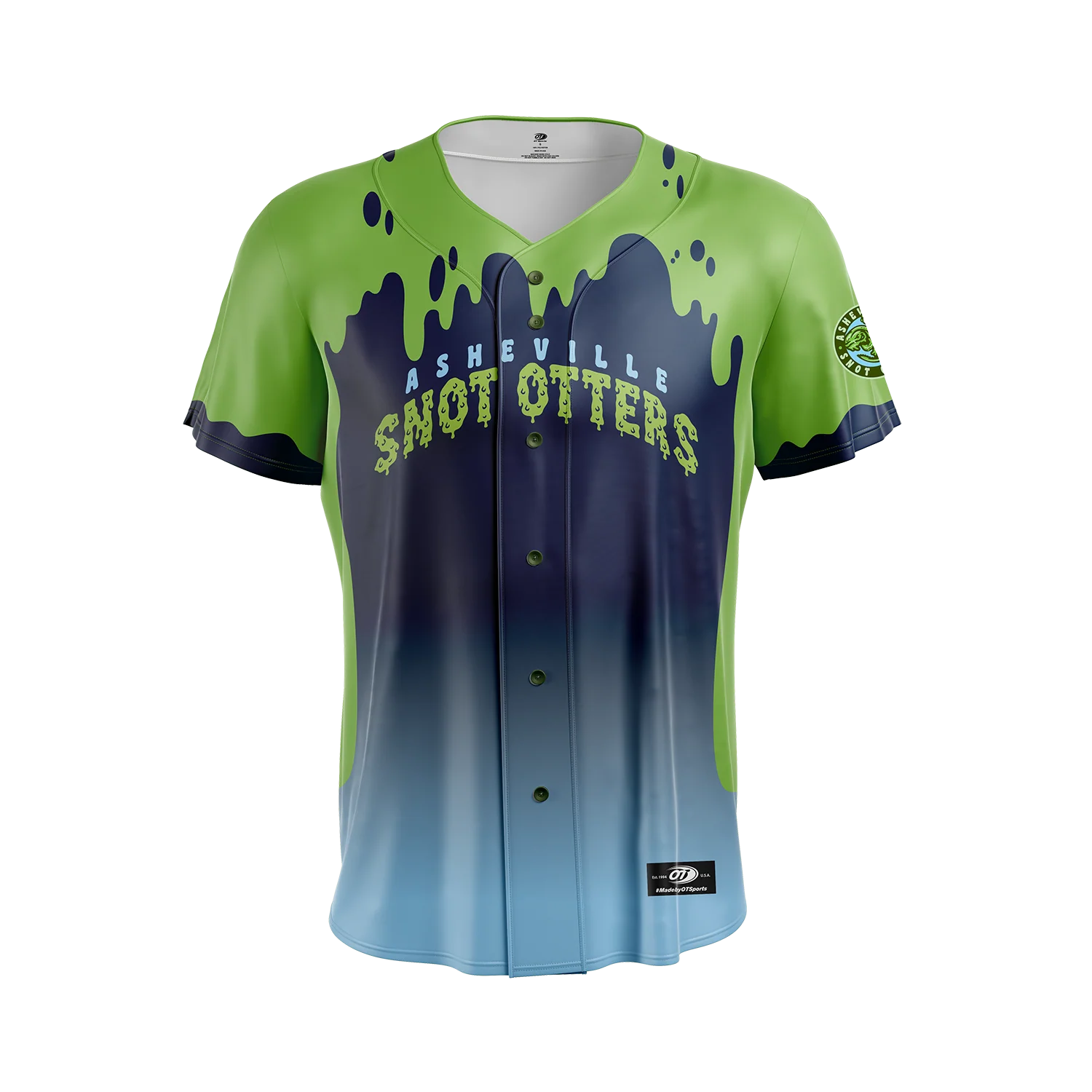 The Asheville Tourists YOUTH Snot Otters Replica Jersey