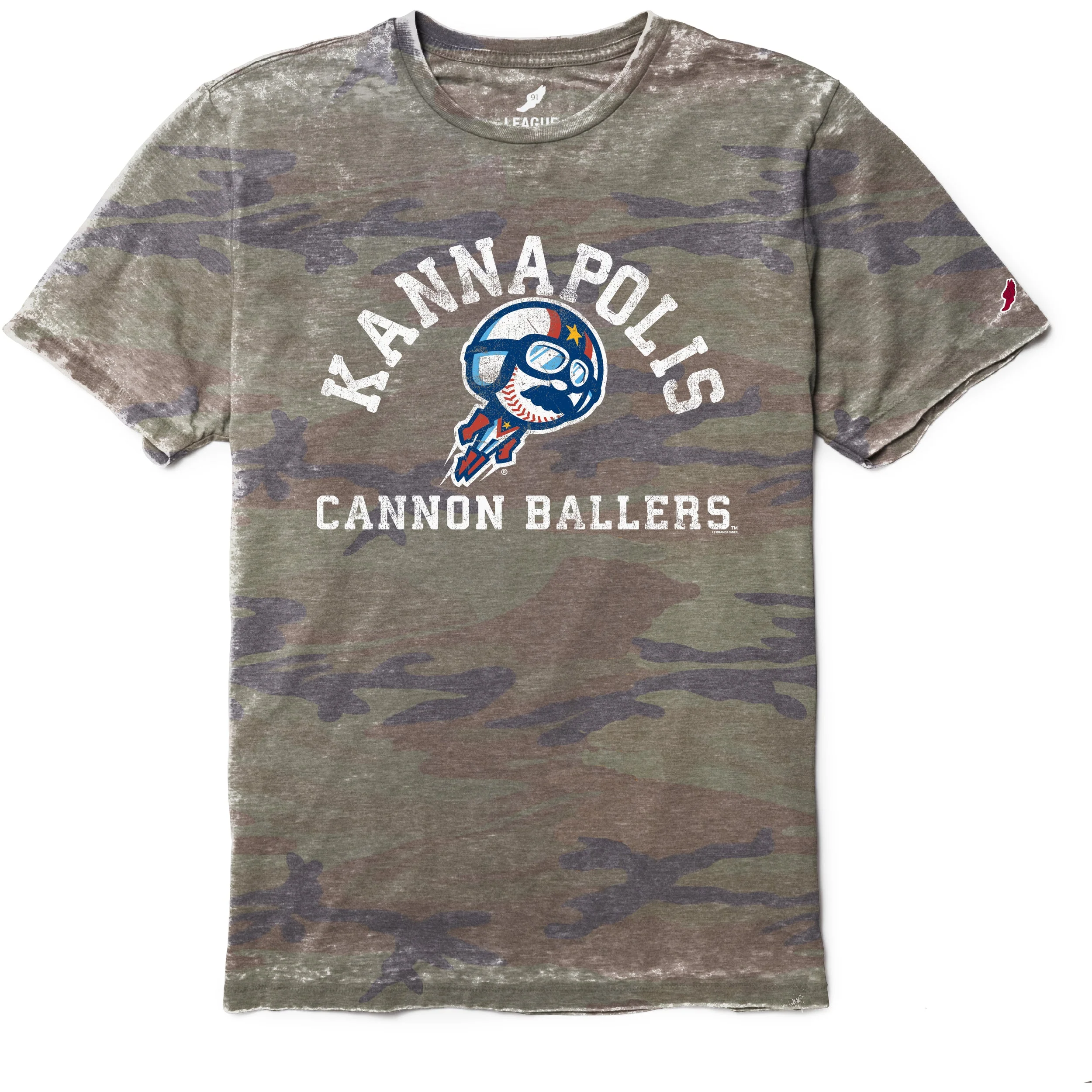 The League Burnout Heather Camo Tee