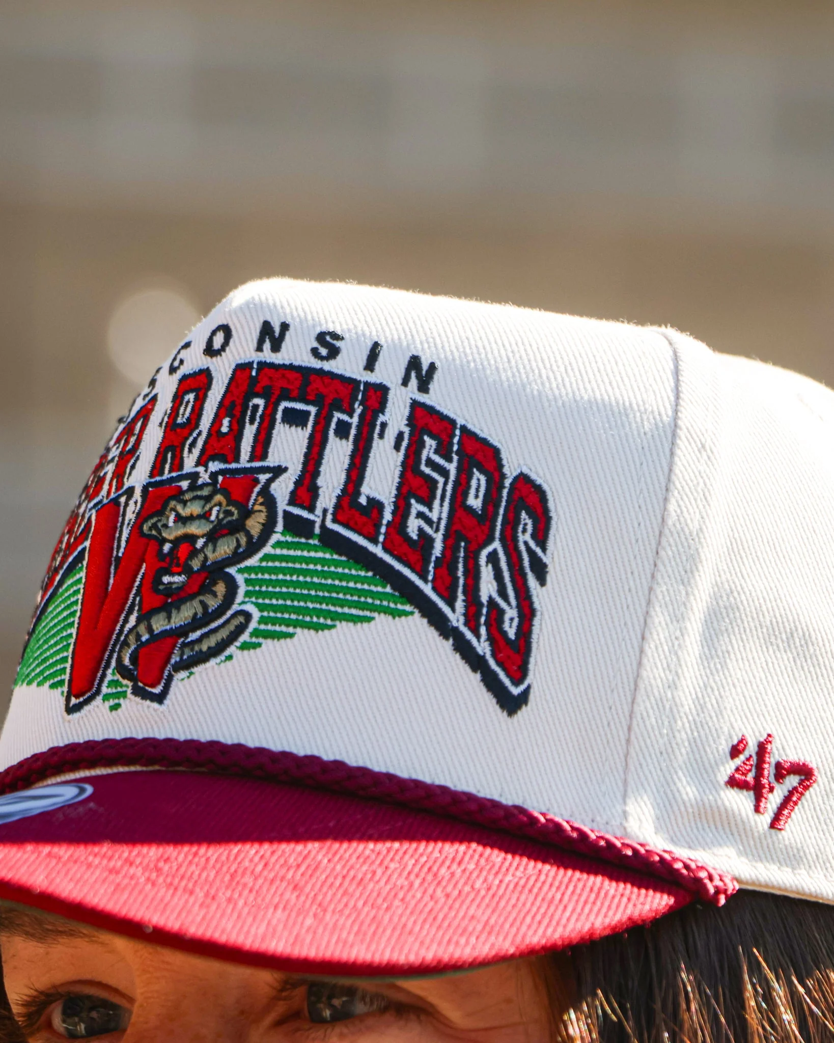 Timber Rattlers ‘47 Brand Cardinal Two Tone Hitch Adjustable Hat - Image 3