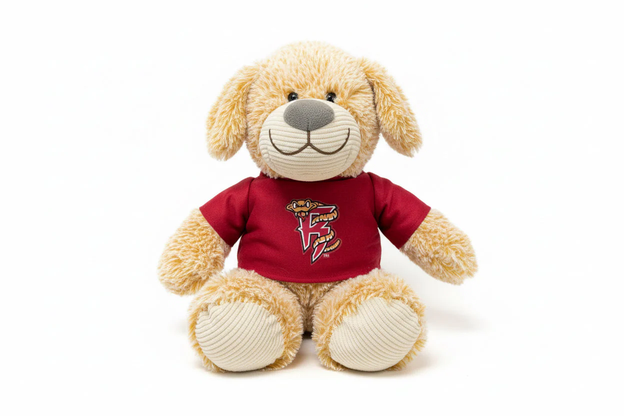 Timber Rattlers Cardinal Shirt Rufus The Dog Plush
