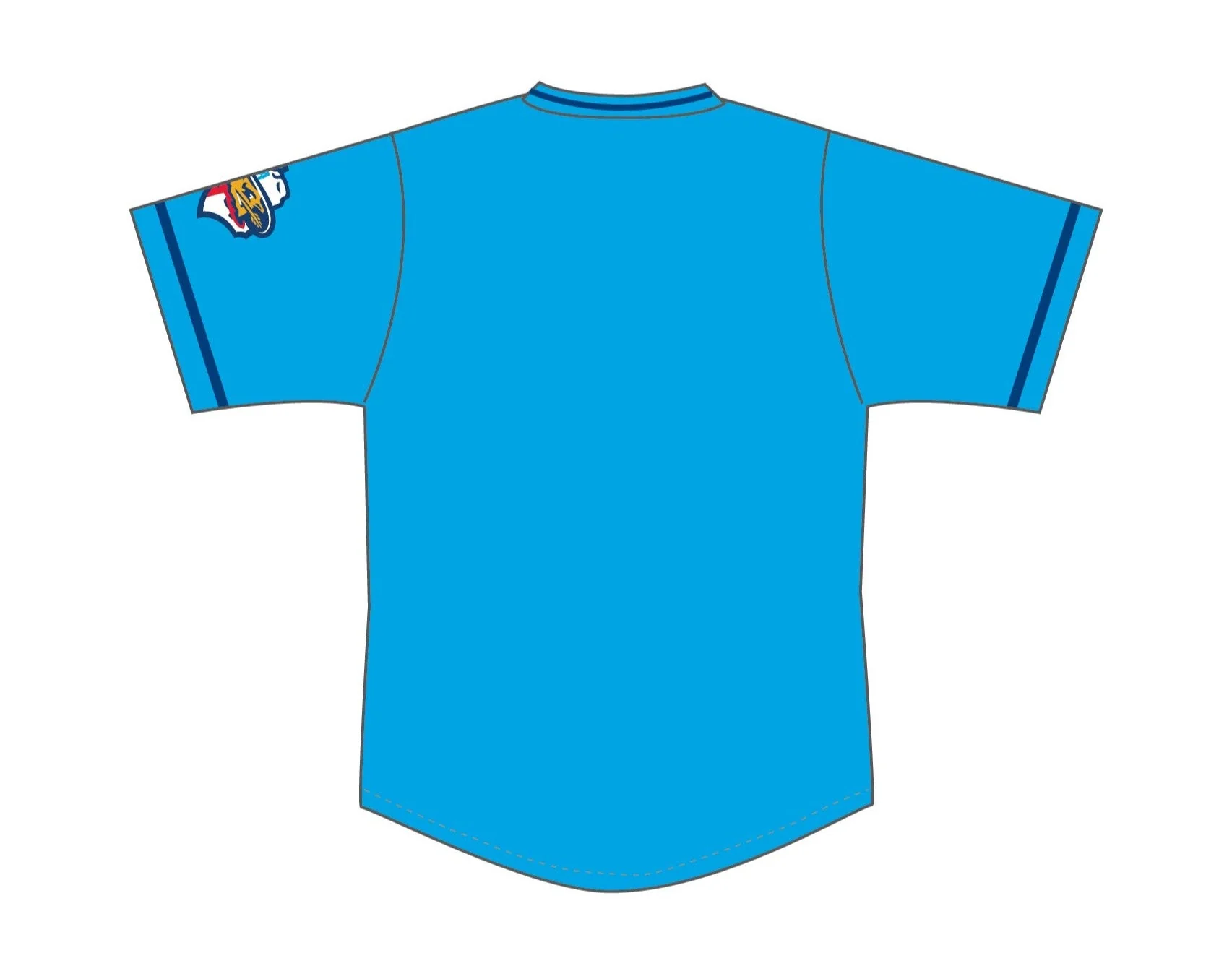 Amarillo Sod Poodles Toddler Blue Sublimated Jersey - Image 2