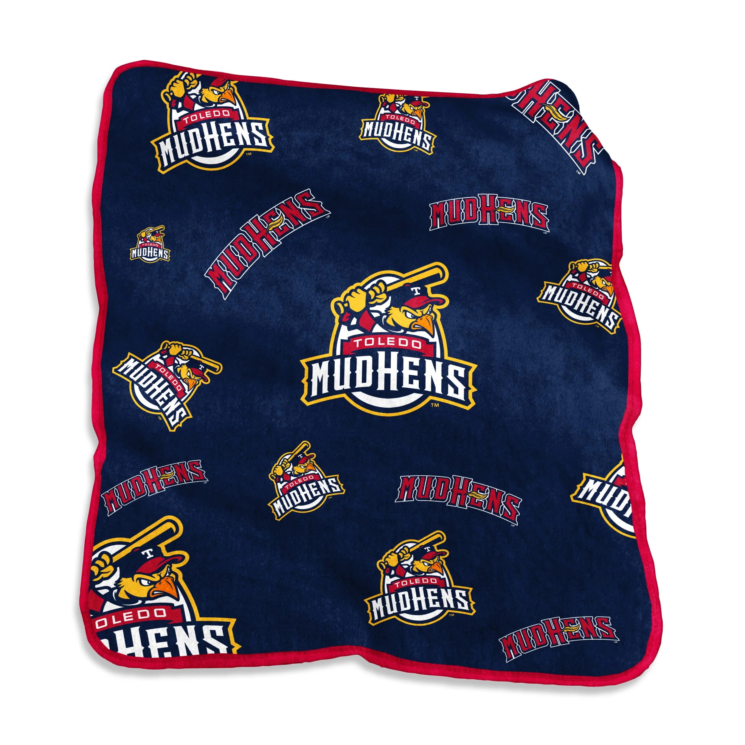 Toledo Mud Hens 50"x 60" Raschel Blanket