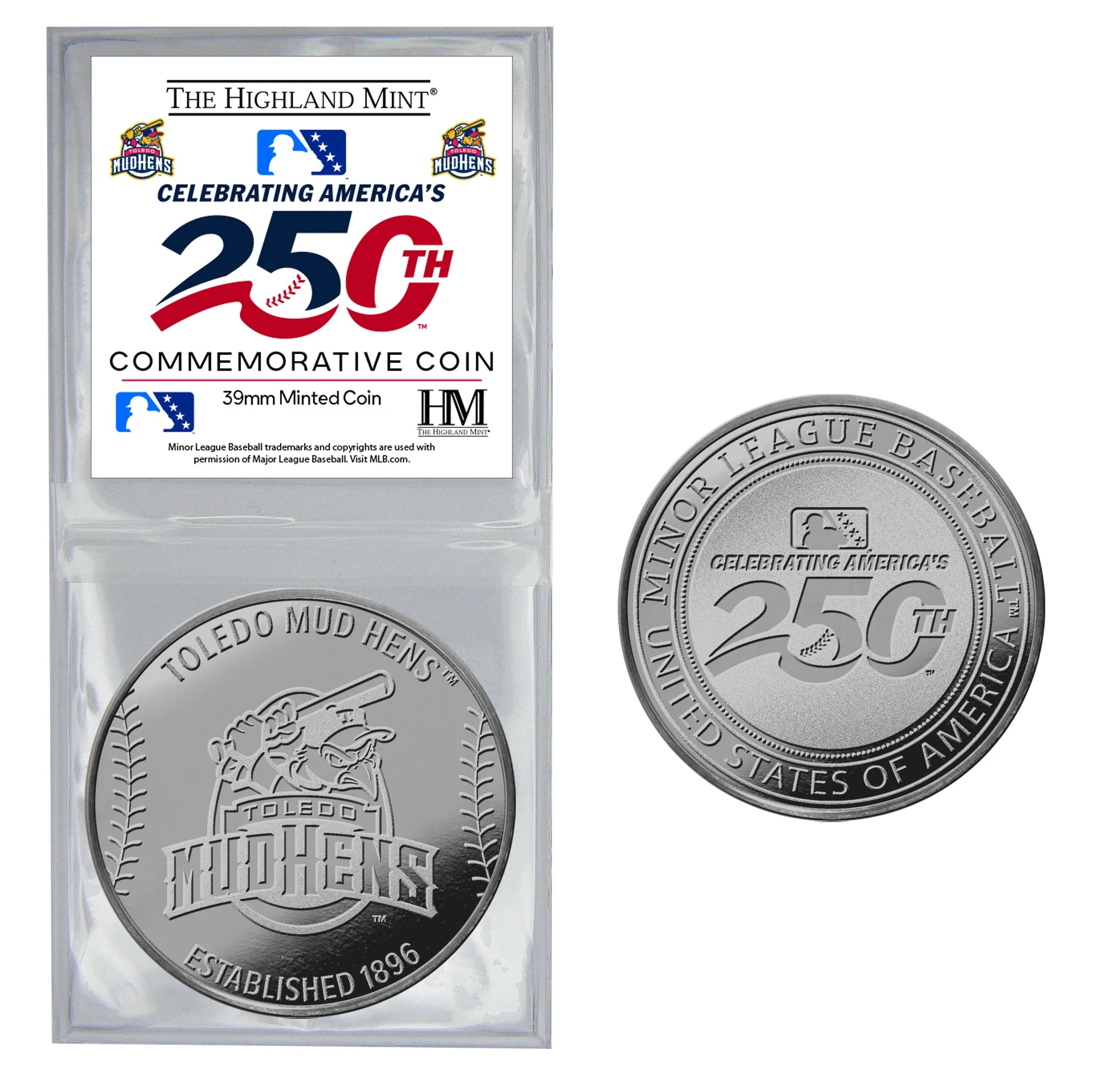 Toledo Mud Hens America 250 Novelty Coin
