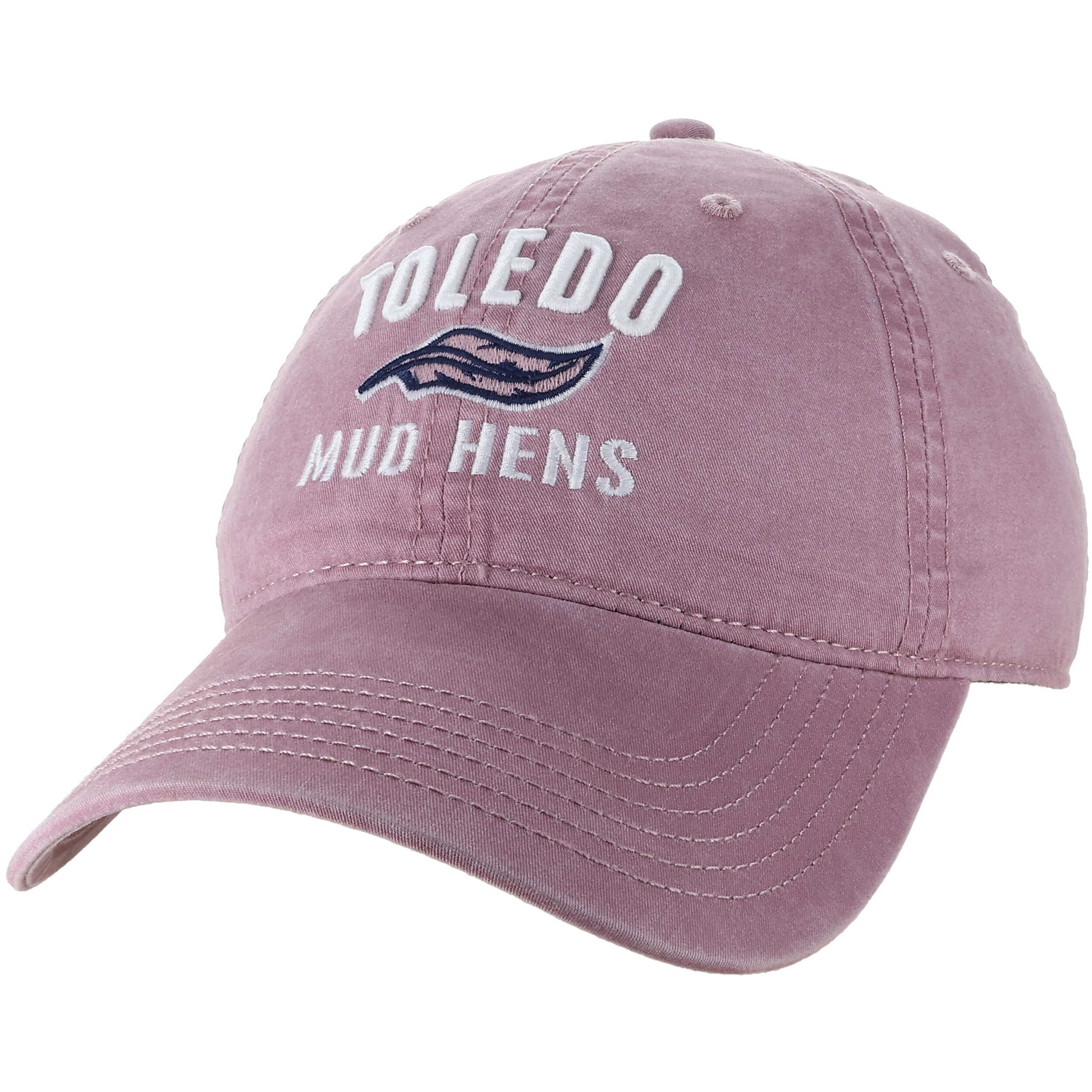 Toledo Mud Hens Dusty Rose Feather Cap