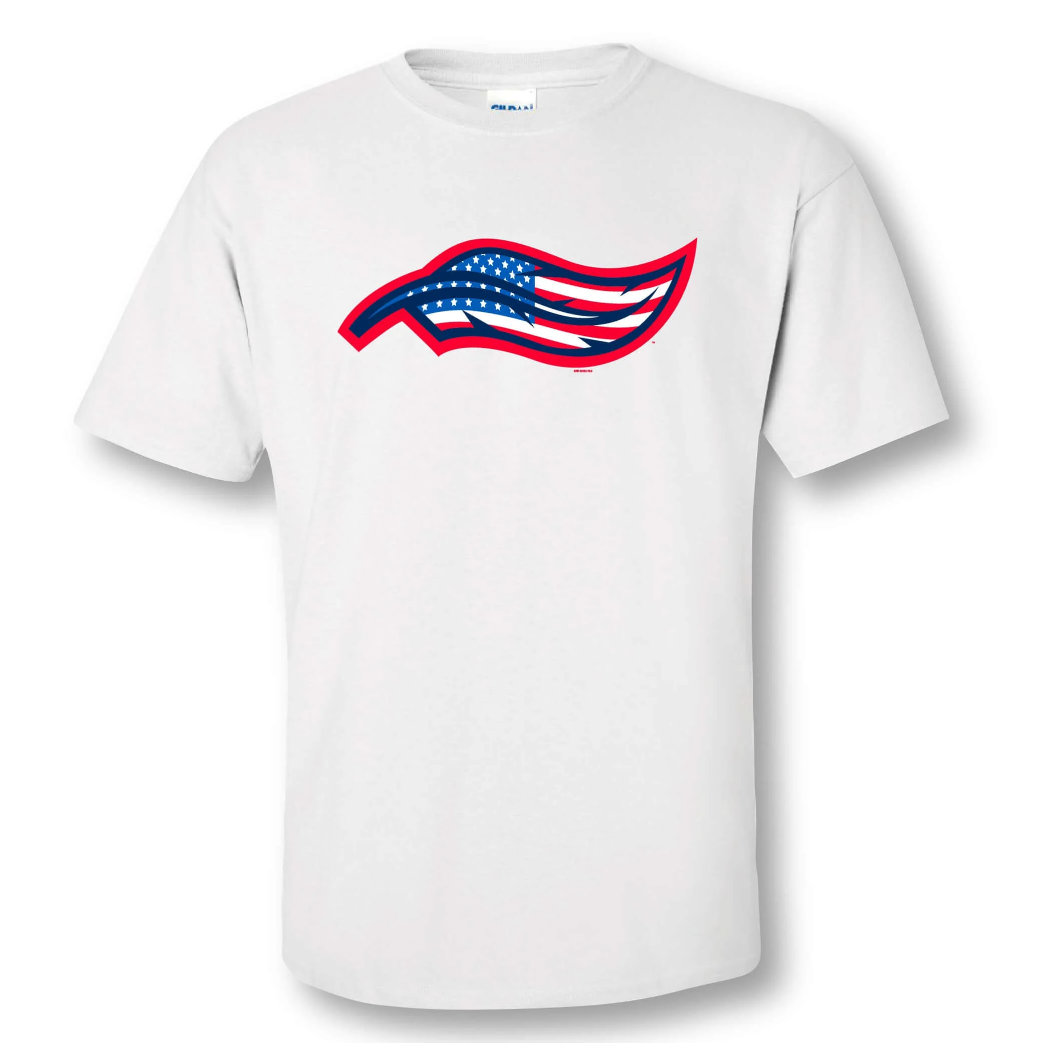 Toledo Mud Hens Patriotic Feather Logo T