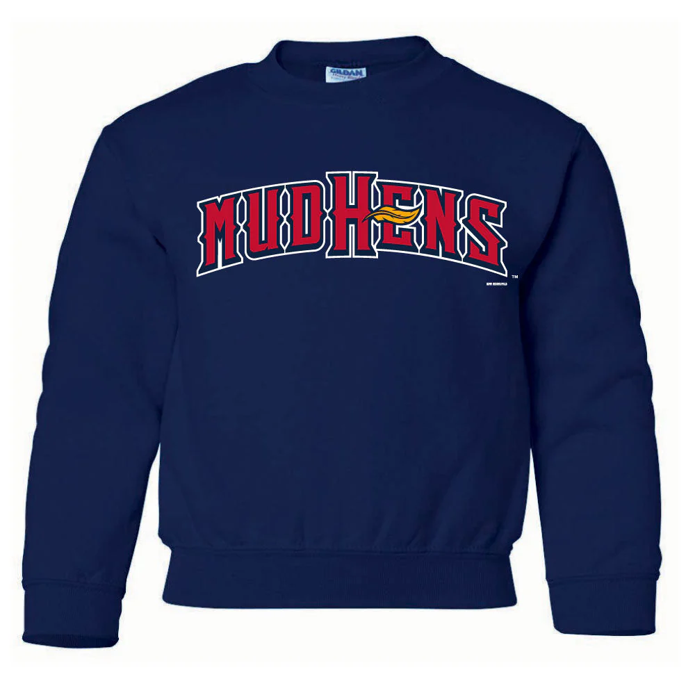 Toledo Mud Hens Youth Home Script Crewneck Sweatshirt
