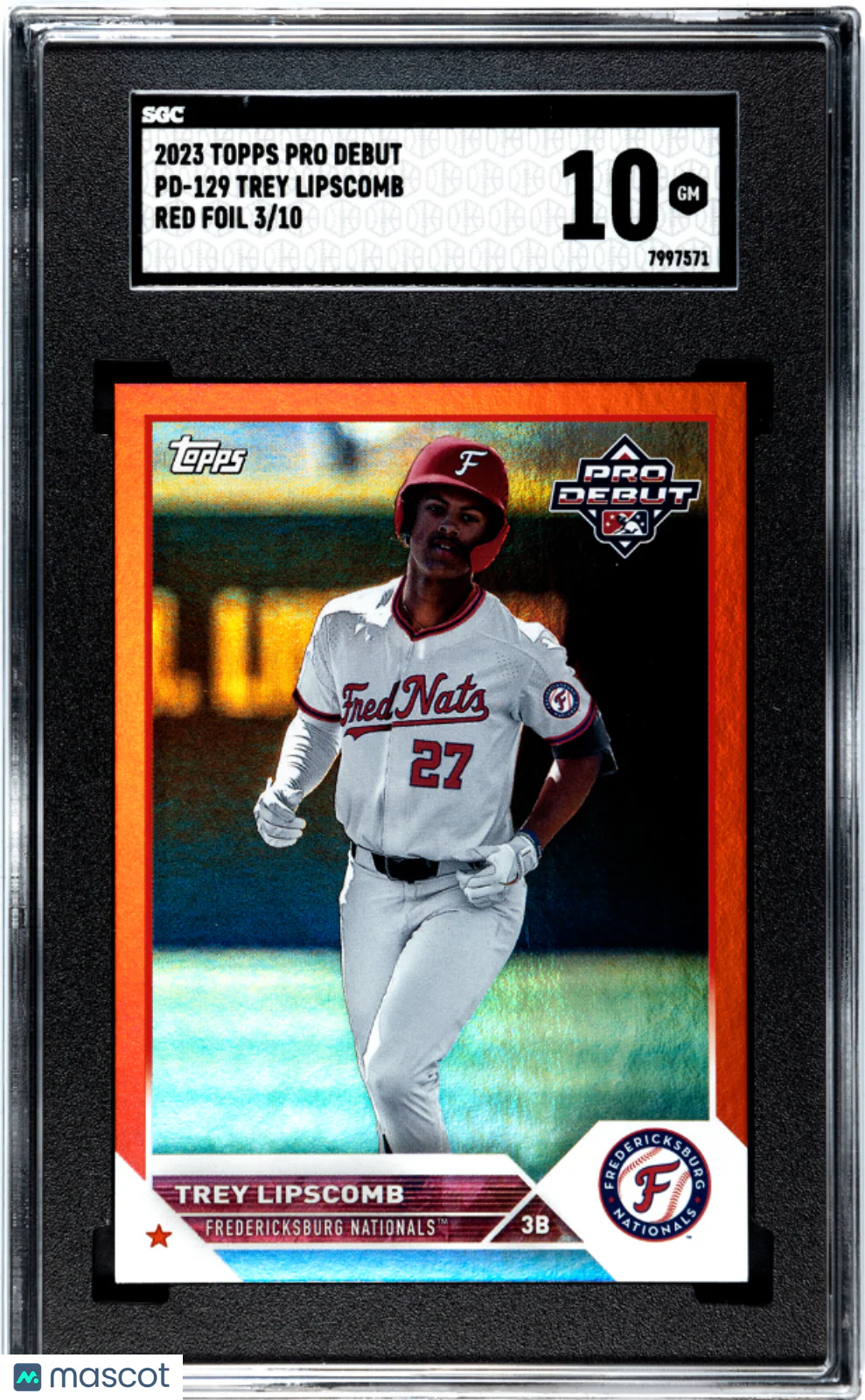Trey Lipscomb 2023 Topps Pro Debut #PD-129 Red Fo