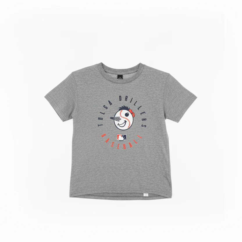 Tulsa Drillers Men's/Youth Gray Jesea T Shirt - Image 2