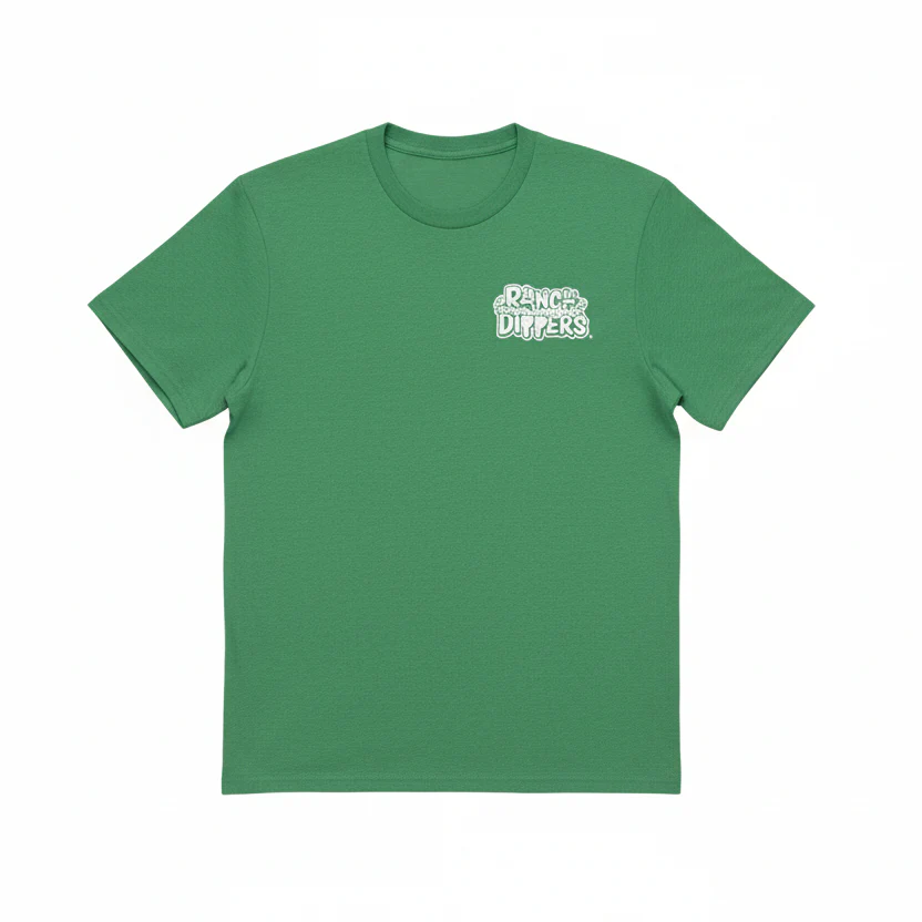 Tulsa Ranch Dippers Kids Side of Ranch T Shirt Green - Image 2