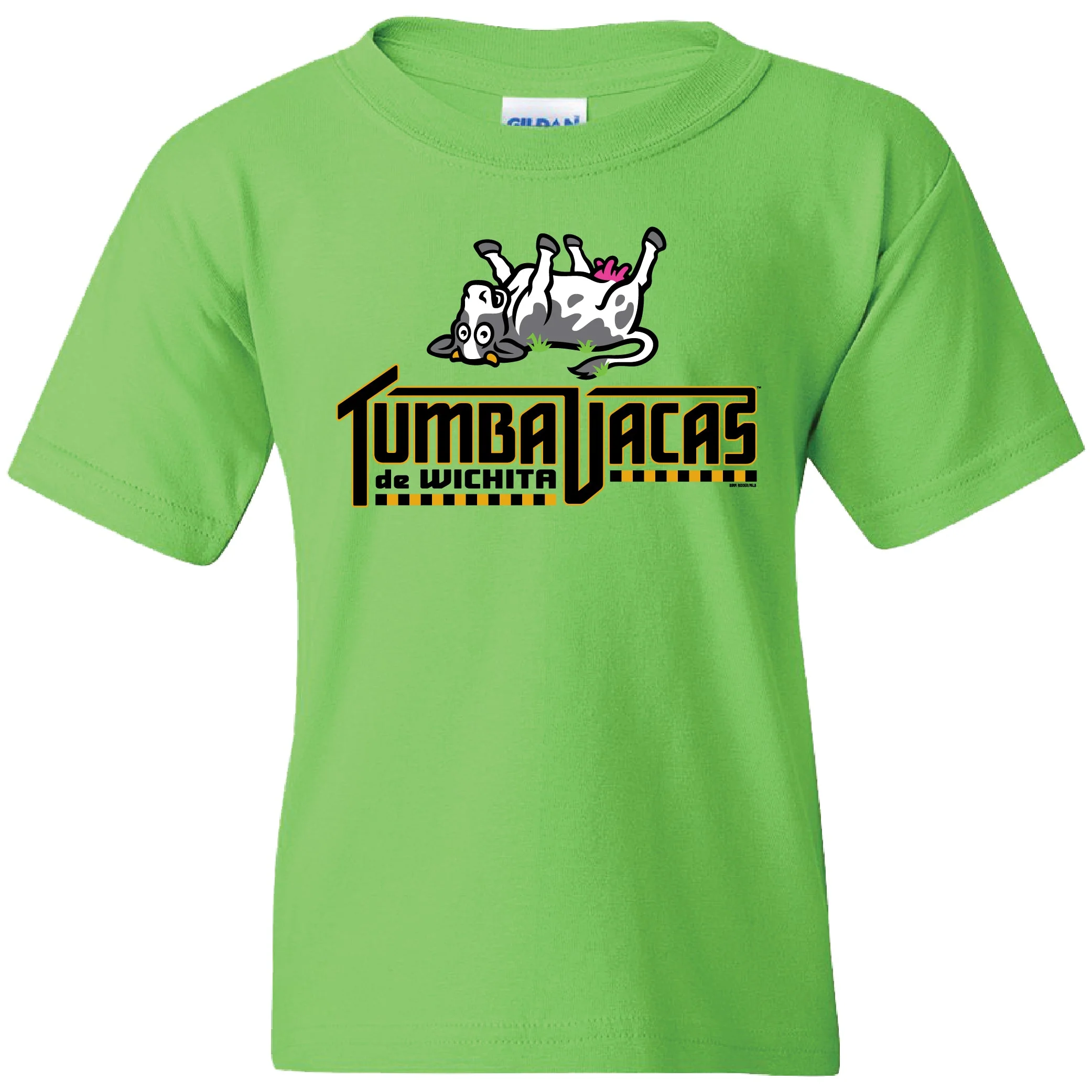 Tumba Vacas de Wichita Kids Primary T-Shirt Green