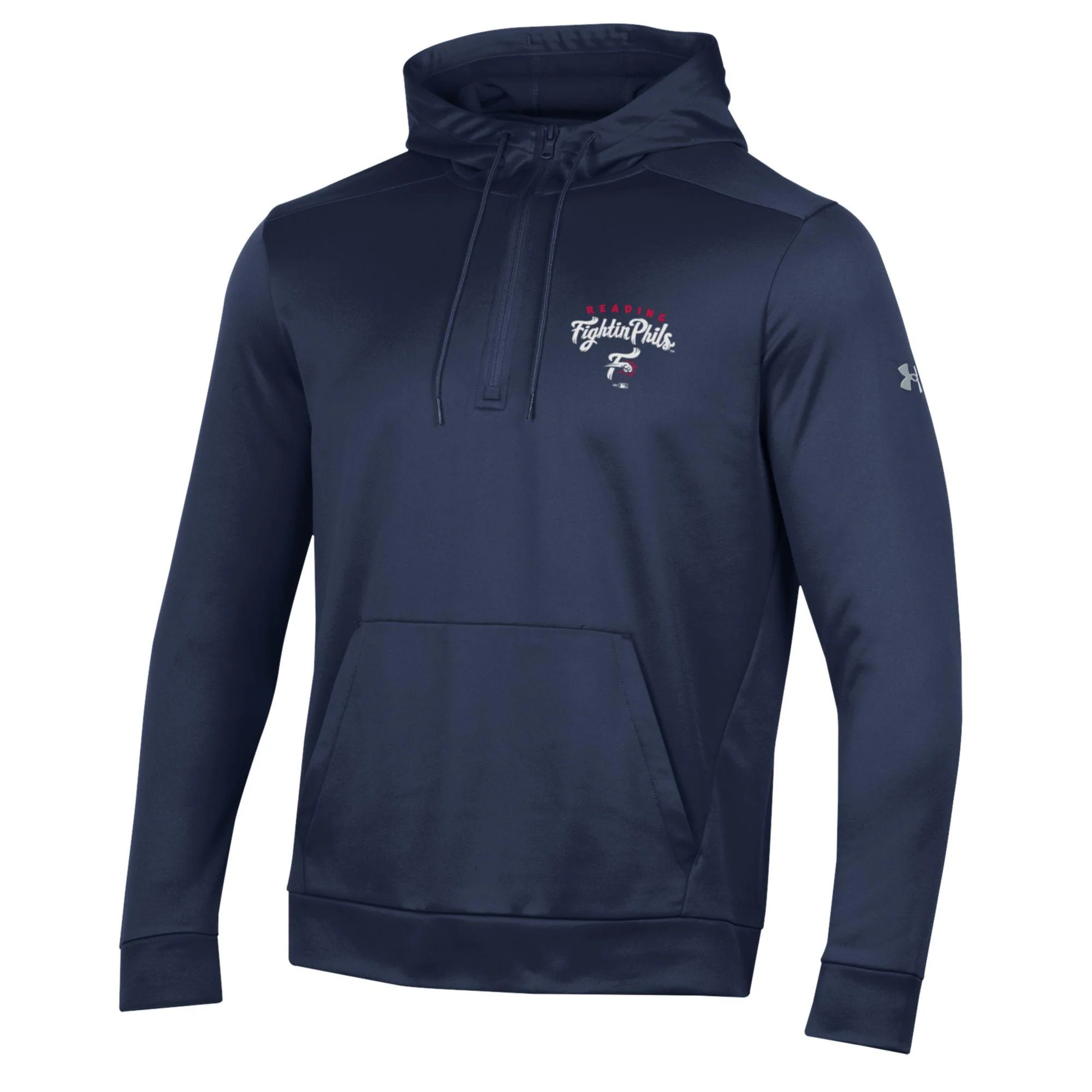 Under Armour Fightin Phils Midnight Blue Fleece 1/4 Zip Hoodie