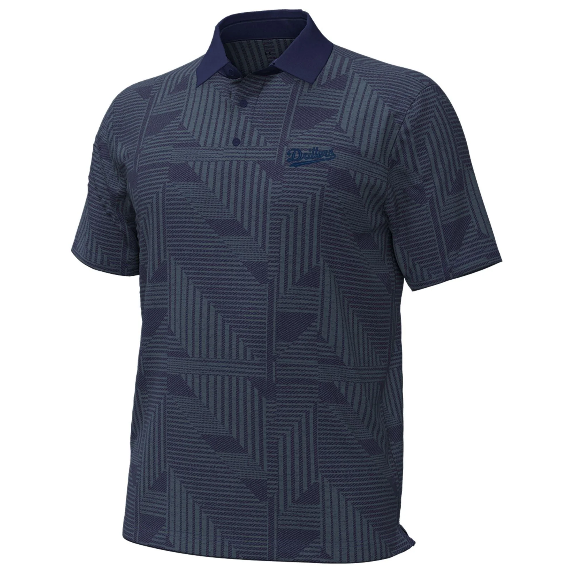 Tulsa Drillers Under Armour Navy Geometric Polo
