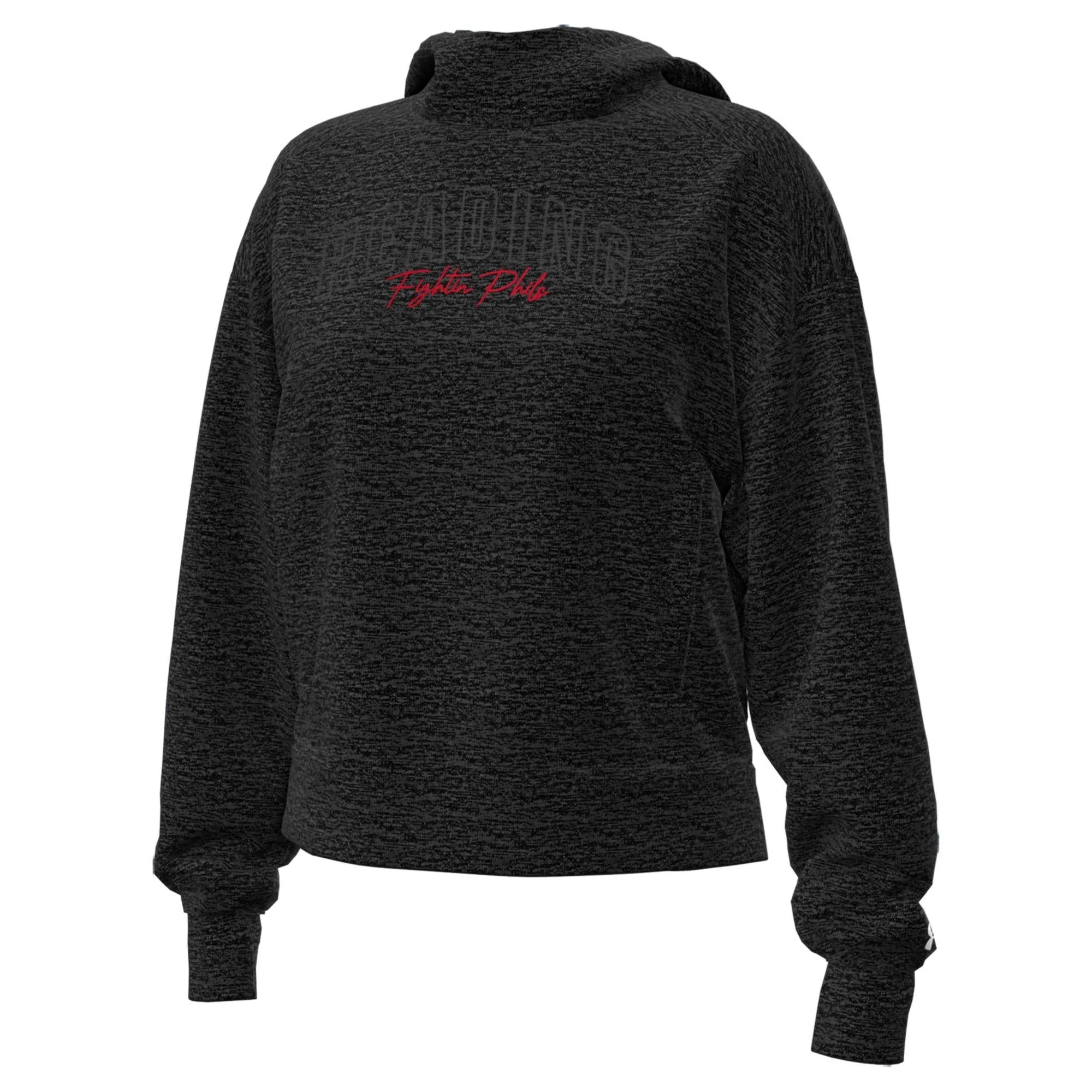 Under Armour Women's Fightin Phils Black Twist Fleece Hoodie