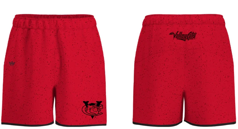 ValleyCats Red Splatter Shorts