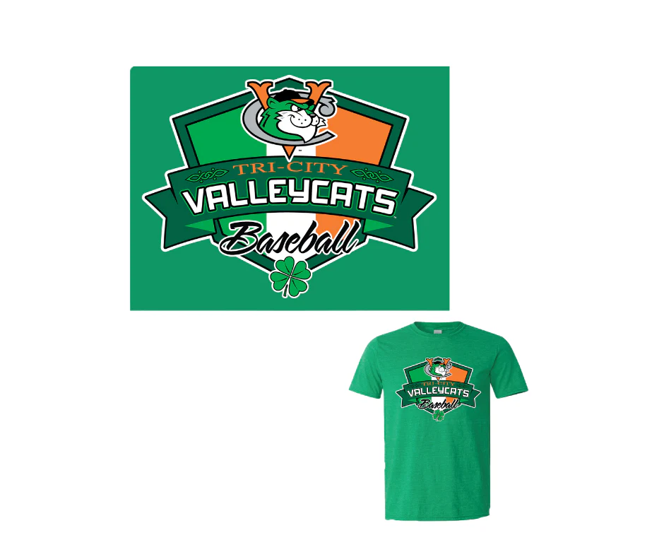 ValleyCats St. Patrick's Day Shirt - Image 2