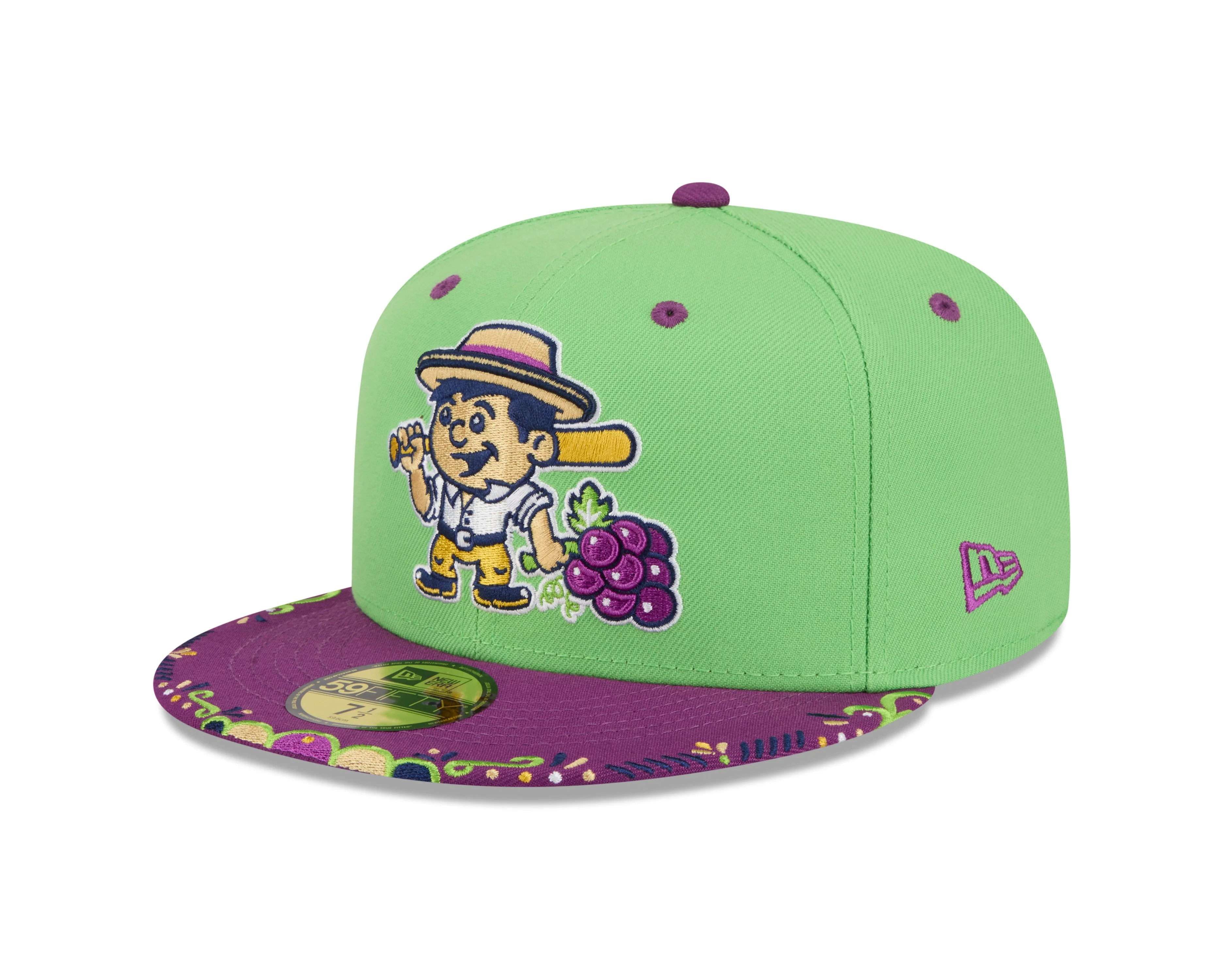 Viñeros de Tri-City New Era 2026 Copa de la Diversión 59FIFTY Fitted Hat - Neon Green
