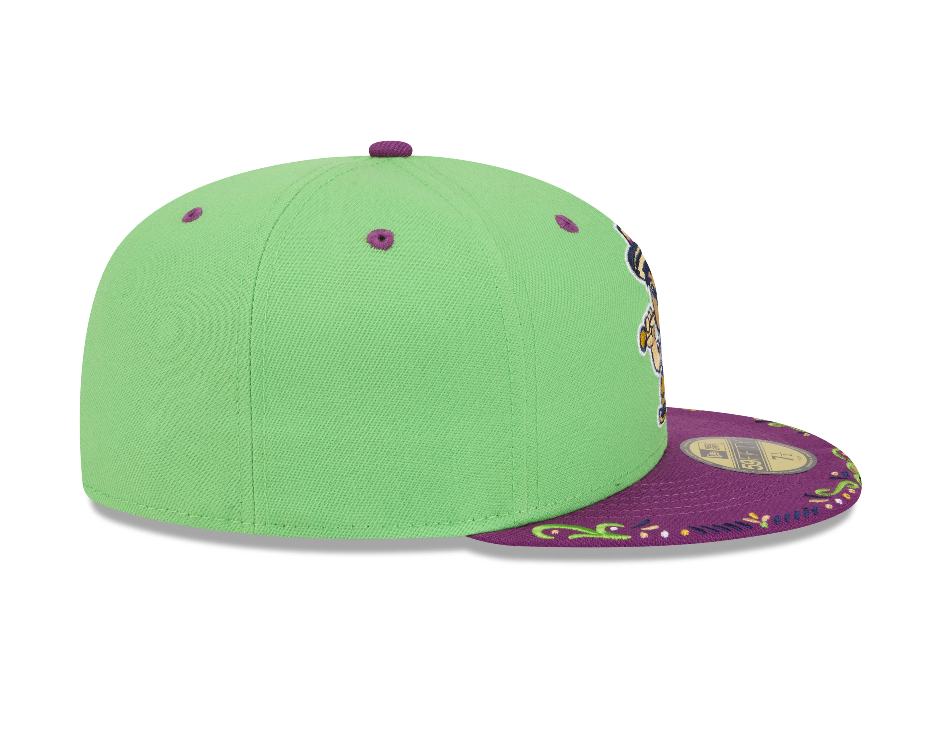 Viñeros de Tri-City New Era 2026 Copa de la Diversión 59FIFTY Fitted Hat - Neon Green - Image 6