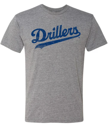 Tulsa Drillers Vintage Script T Shirt