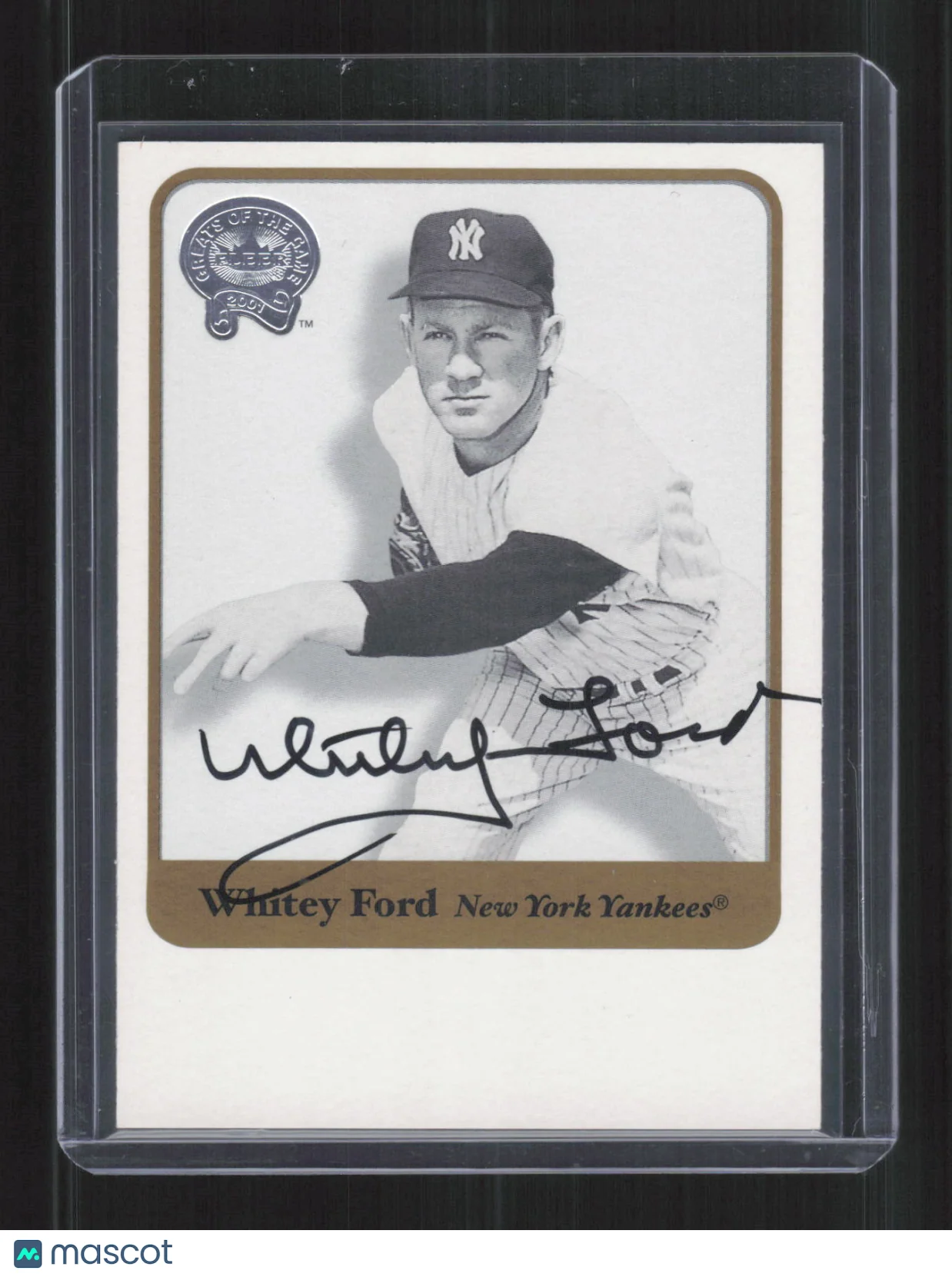 Whitey Ford 2001 Fleer Greats of the Game Auto