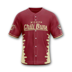 Wichita Chili Buns Mens Jersey Maroon