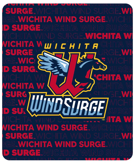 Wichita Wind Surge Classic Fleece Blanket Navy