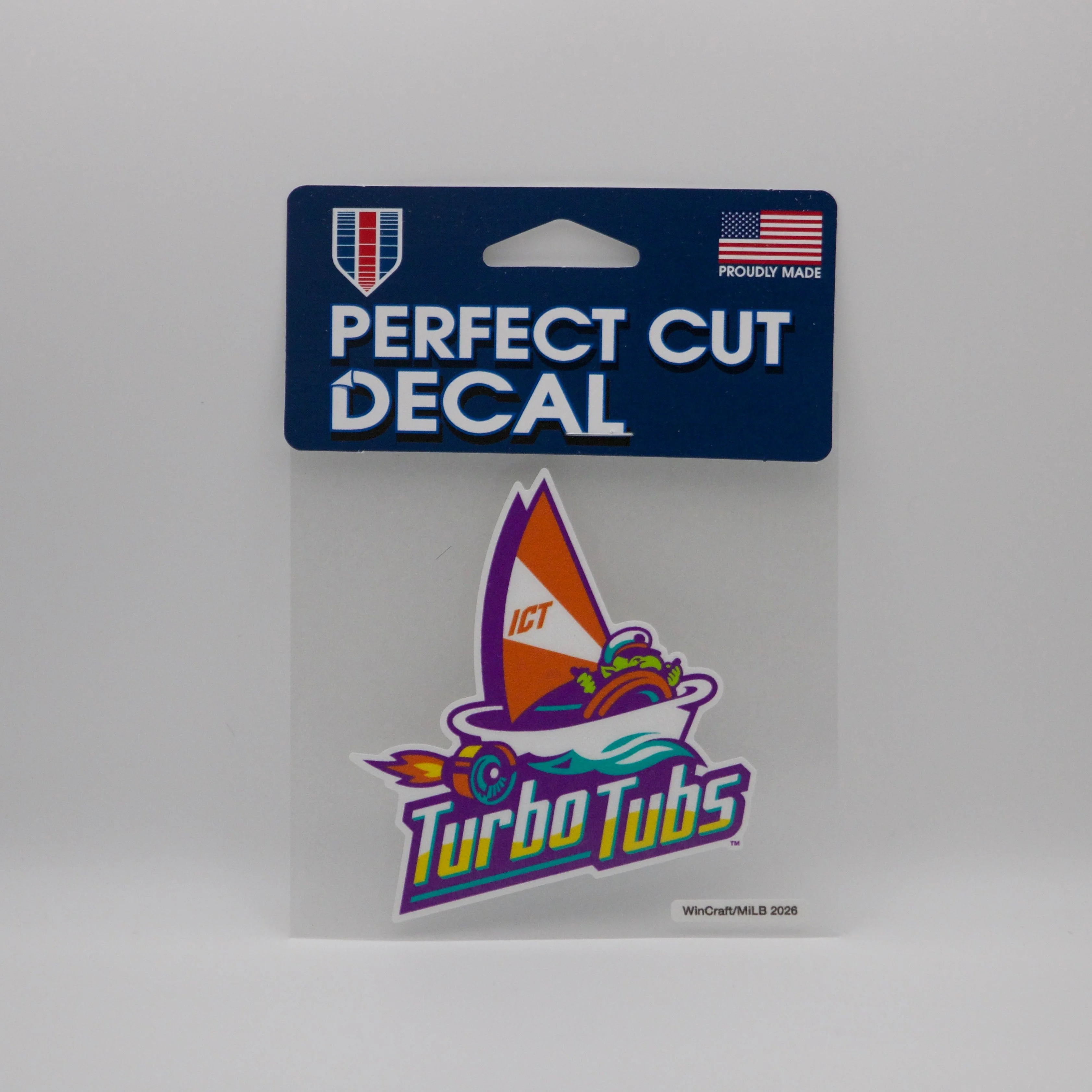 Wichita Wind Surge Turbo Tubs Logo 4x4 Perfect Cut Decal