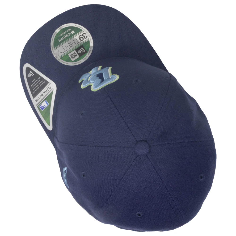 Wilmington Blue Rocks Navy "BR" Alt. 39Thirty Stretch Fit Cap - Image 2