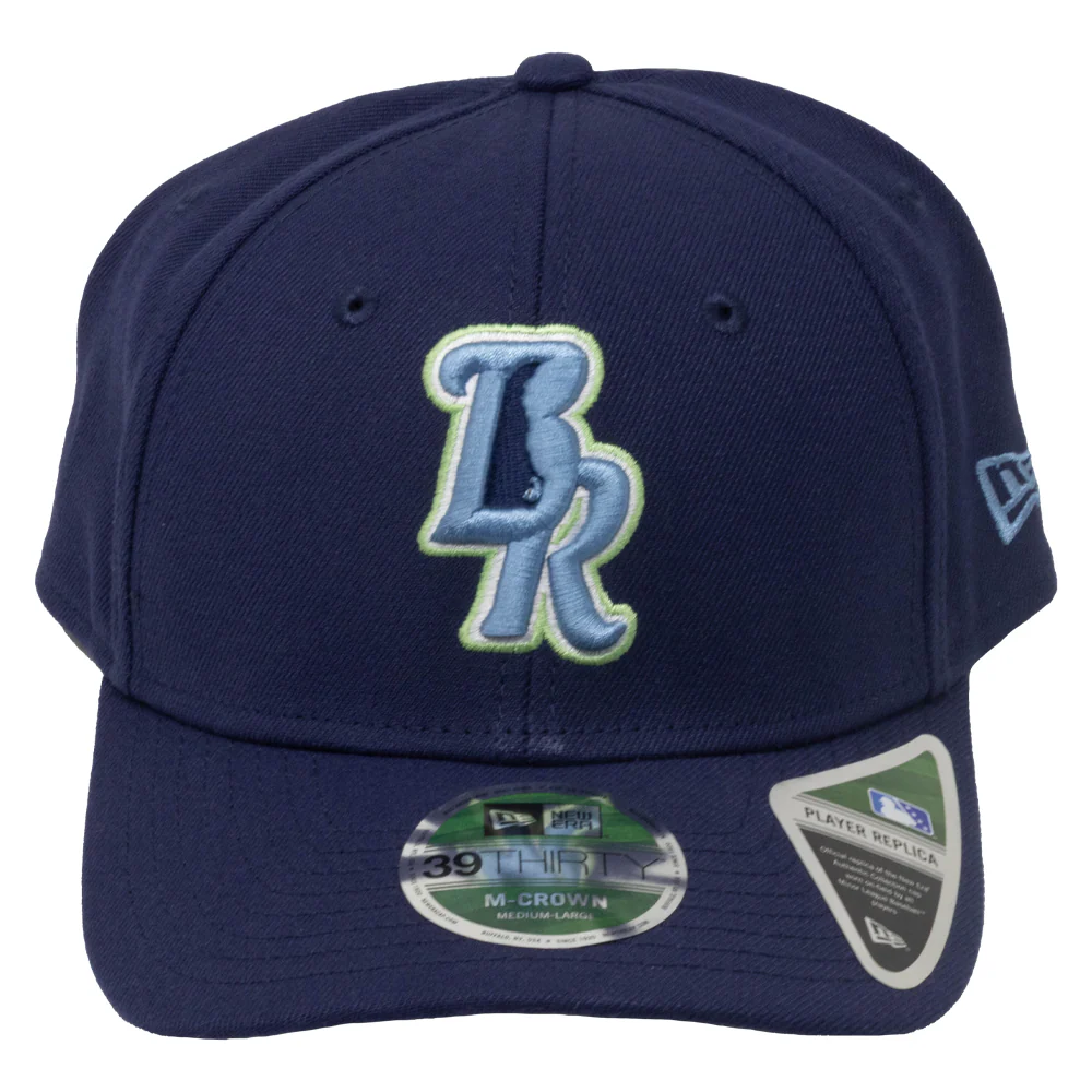 Wilmington Blue Rocks Navy "BR" Alt. 39Thirty Stretch Fit Cap - Image 3