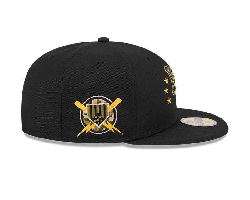 2024 Armed Forces Day On-Field 59FIFTY Fitted Hat - Black - Image 6