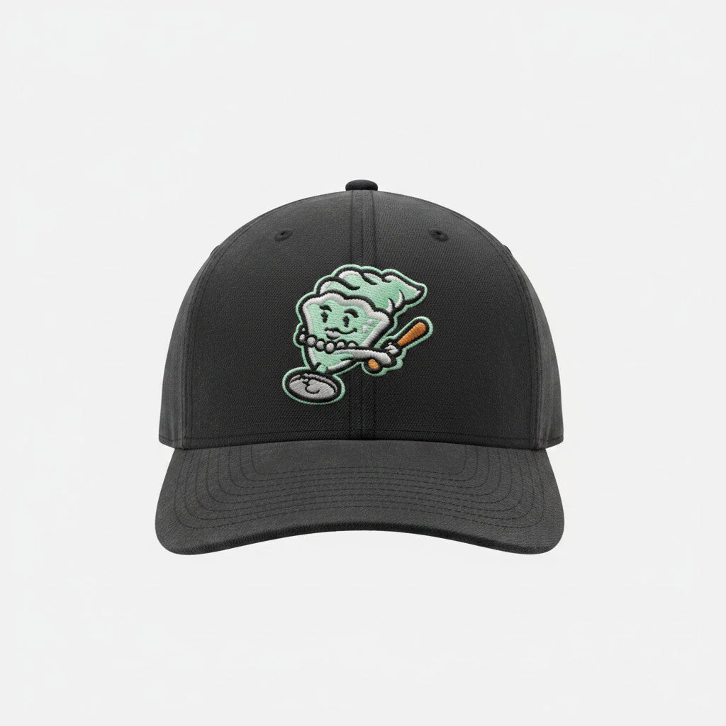 Wisconsin Supper Clubbers Black Grasshopper Adjustable Cap