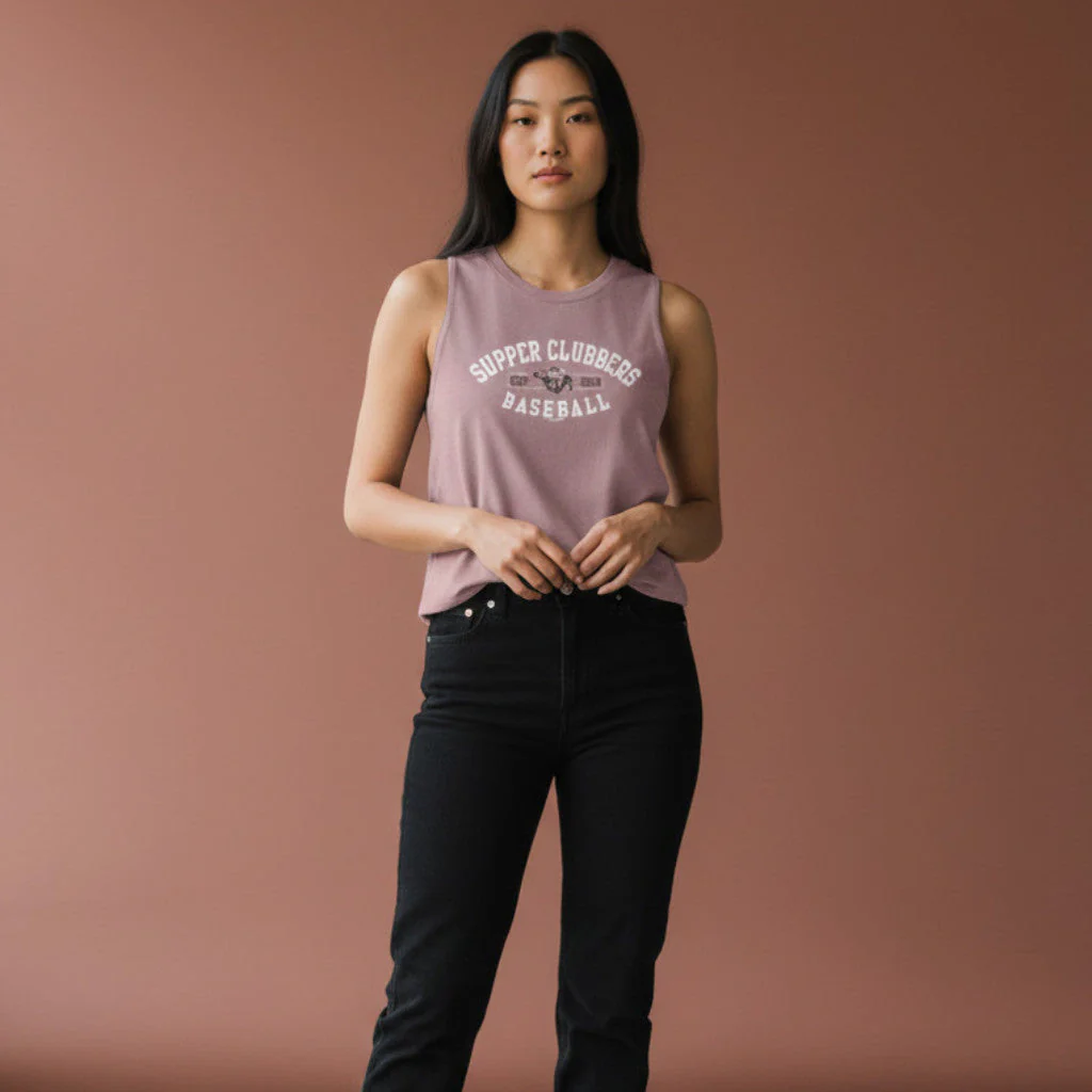Wisconsin Supper Clubbers Orchid Nunnery Ladies Crop Tank
