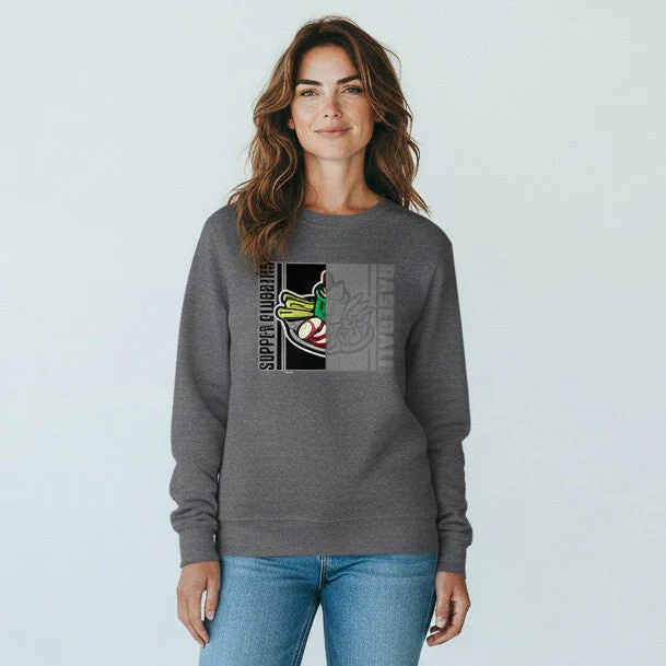 Wisconsin Supper Clubbers Relish Tray Charcoal Heather Crewneck