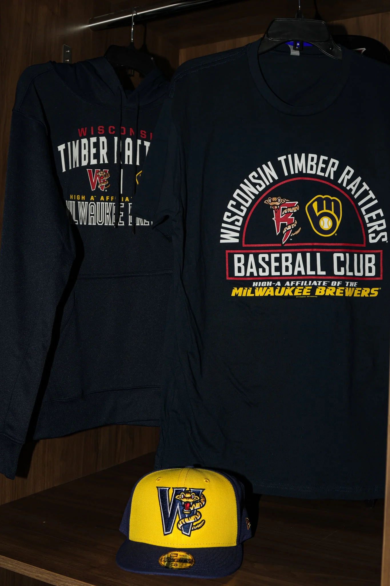 Wisconsin Timber Rattlers Bimm RIdder Affiliate Navy Performance Hoodie - Image 2