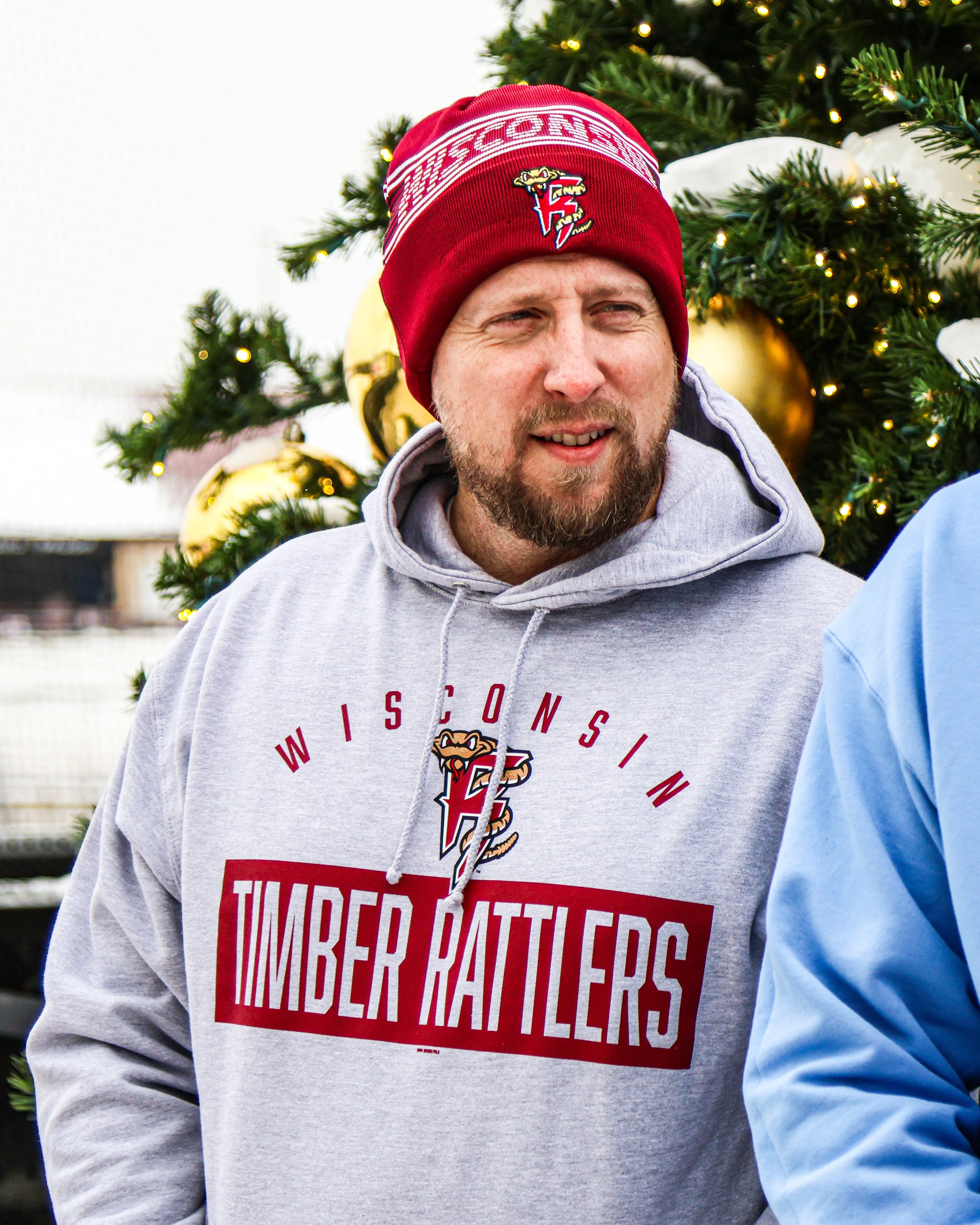 Wisconsin Timber Rattlers Bimm Ridder Grey Pullover Hood - Image 2
