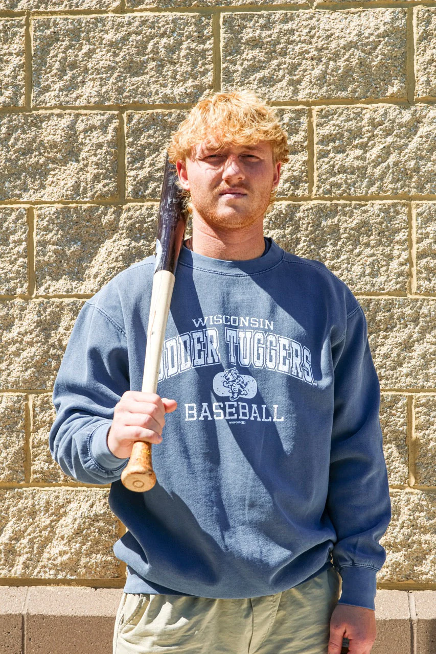 Wisconsin Udder Tuggers MV Sport Moonlight Navy Crewneck - Image 2