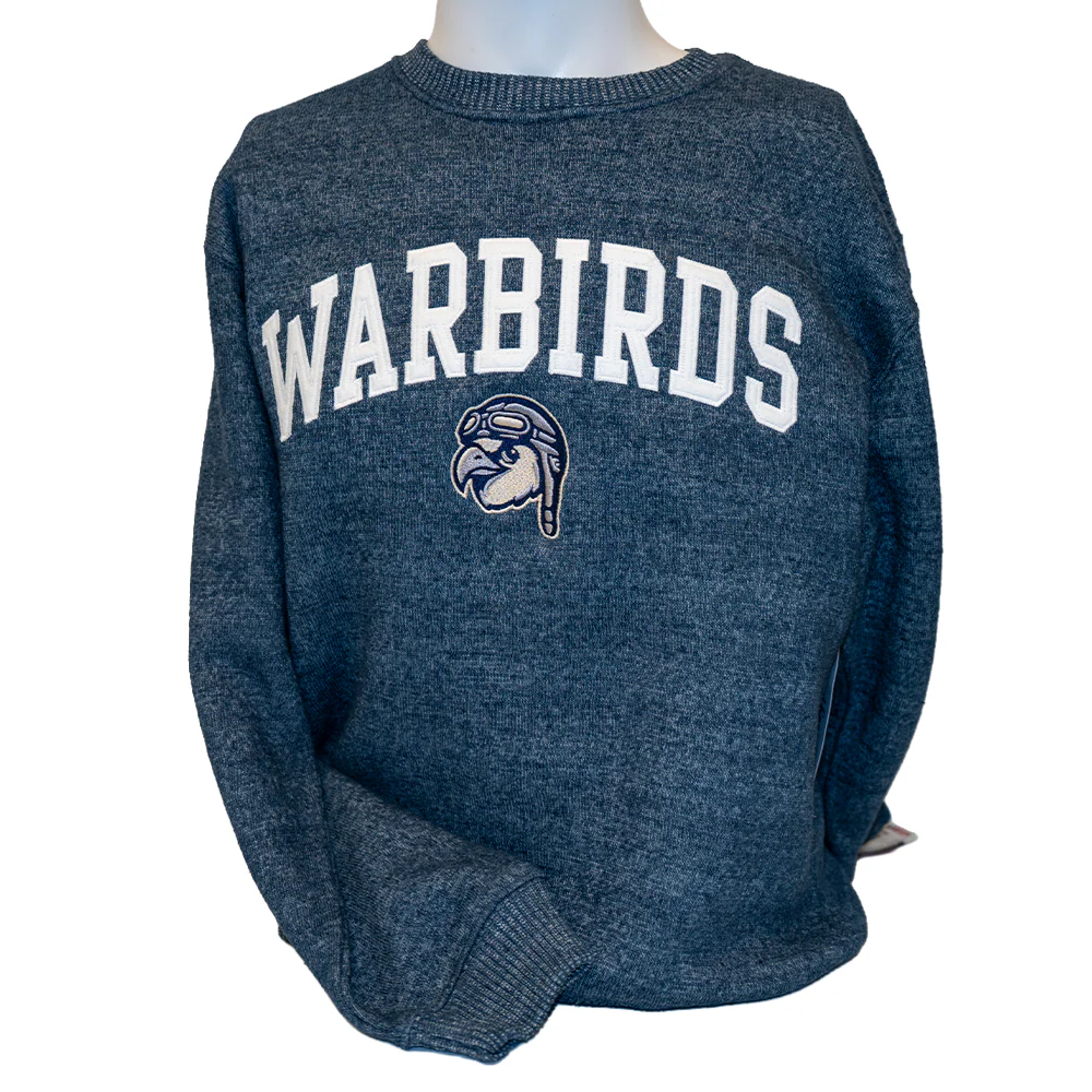 Wilson Warbirds Soft as a Grape Mascot Head Womens Wmns Crew Nantucket Navy